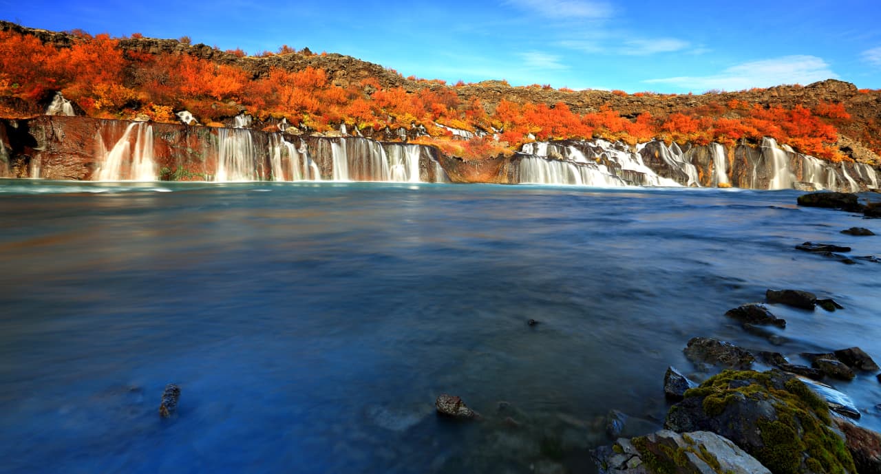 Hraunfossar — photo by Visit West Iceland