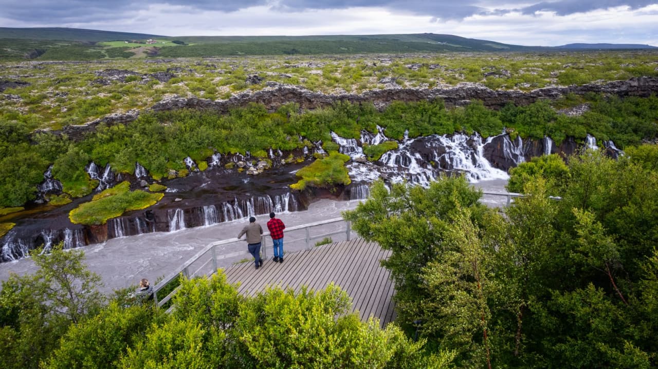 Hraunfossar — photo by Visit West Iceland