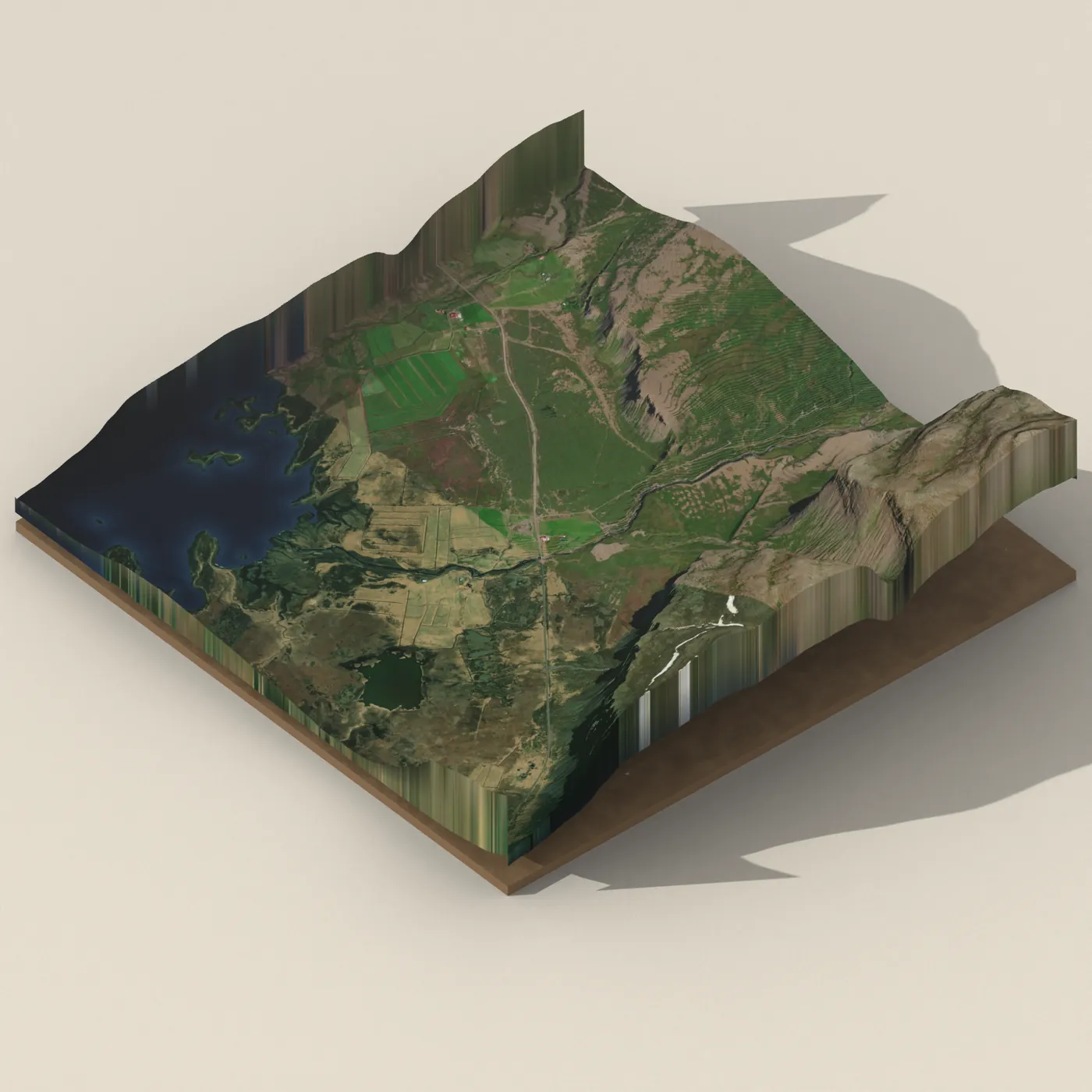 Á — 3D terrain render (no visitor photo yet)