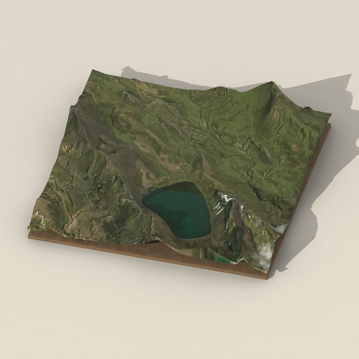 Álftavatn 3D terrain render