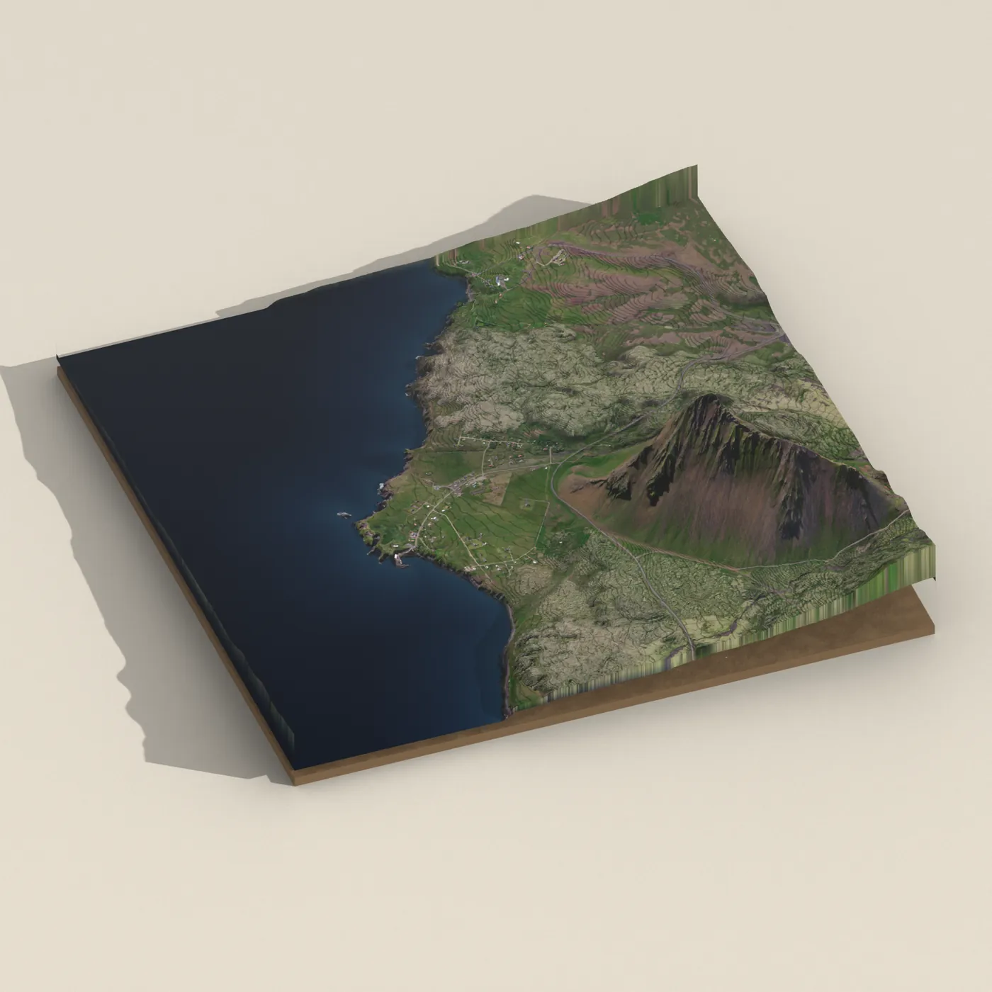 Arnarstapi 3D terrain render