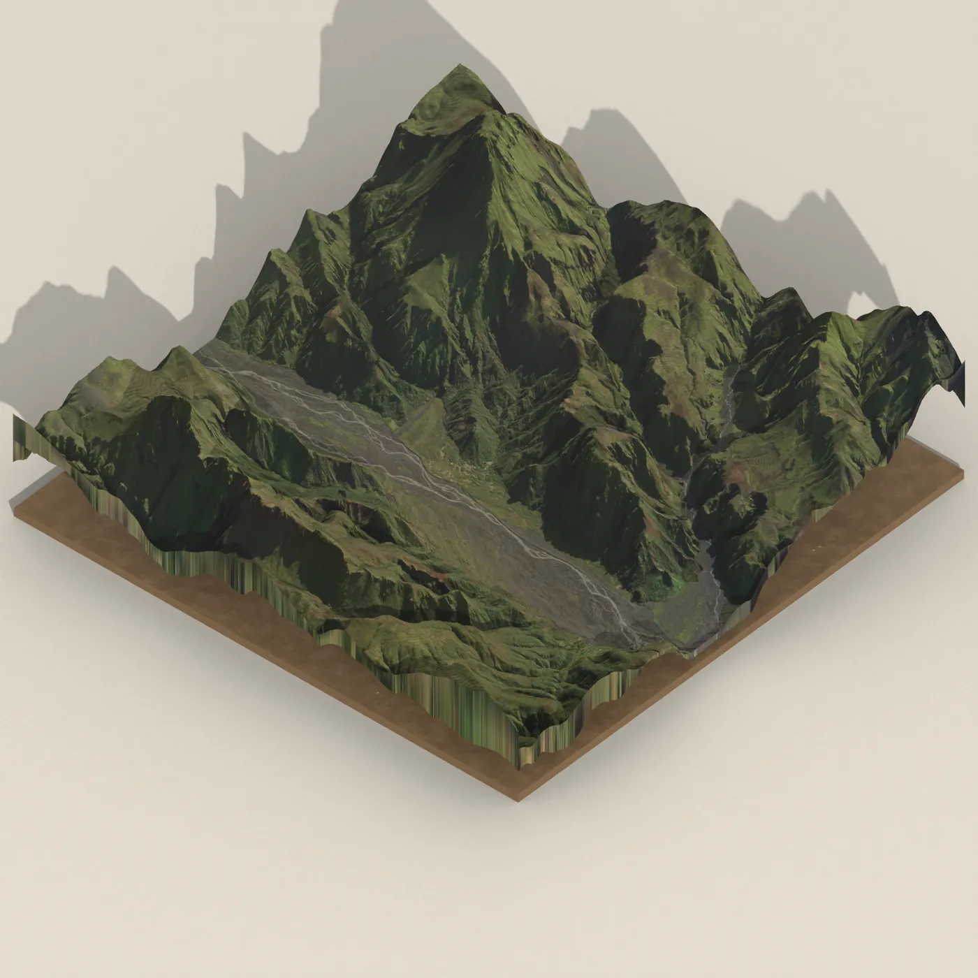 Bjargaflöt — 3D terrain render (no visitor photo yet)