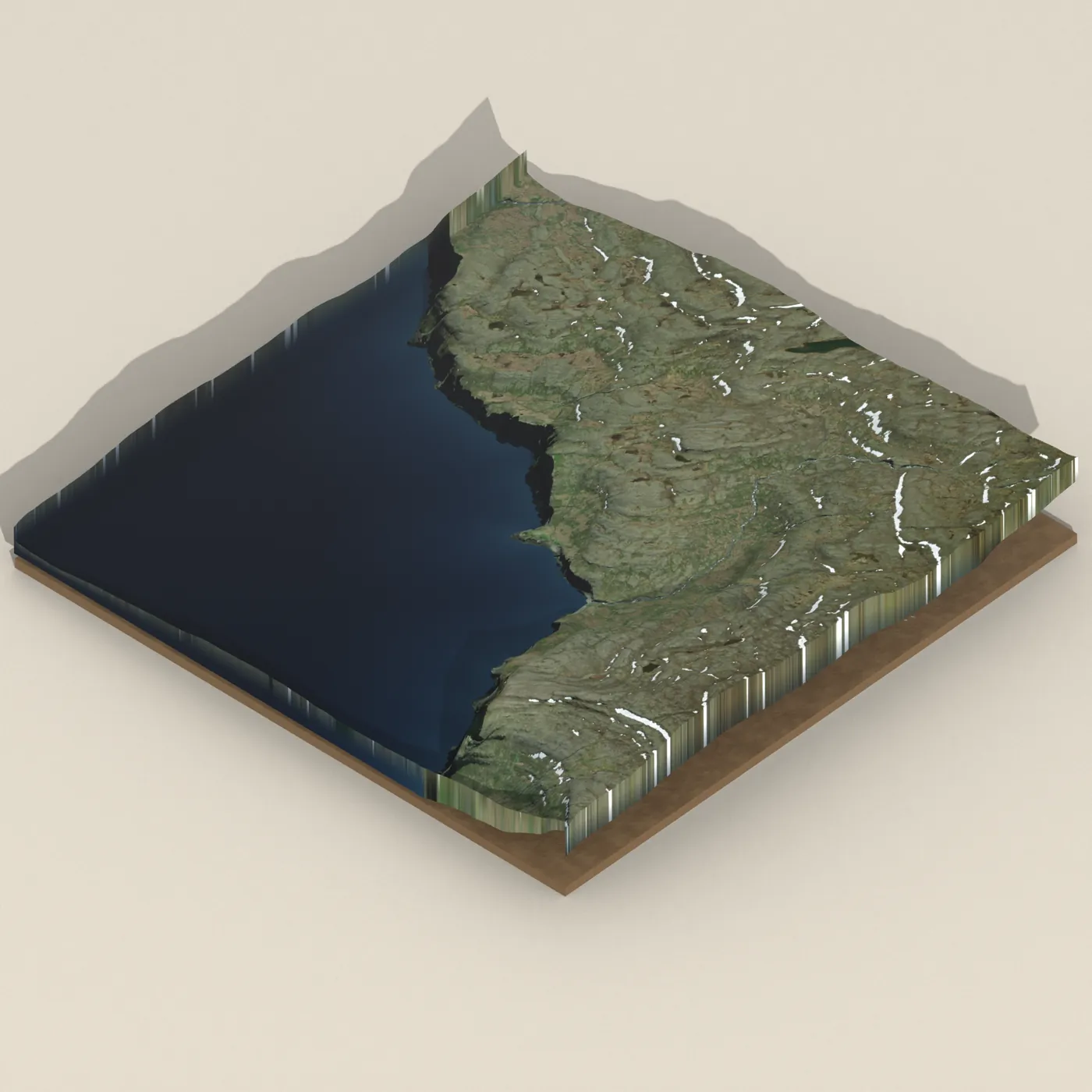 Bjarnarnes — 3D terrain render (no visitor photo yet)