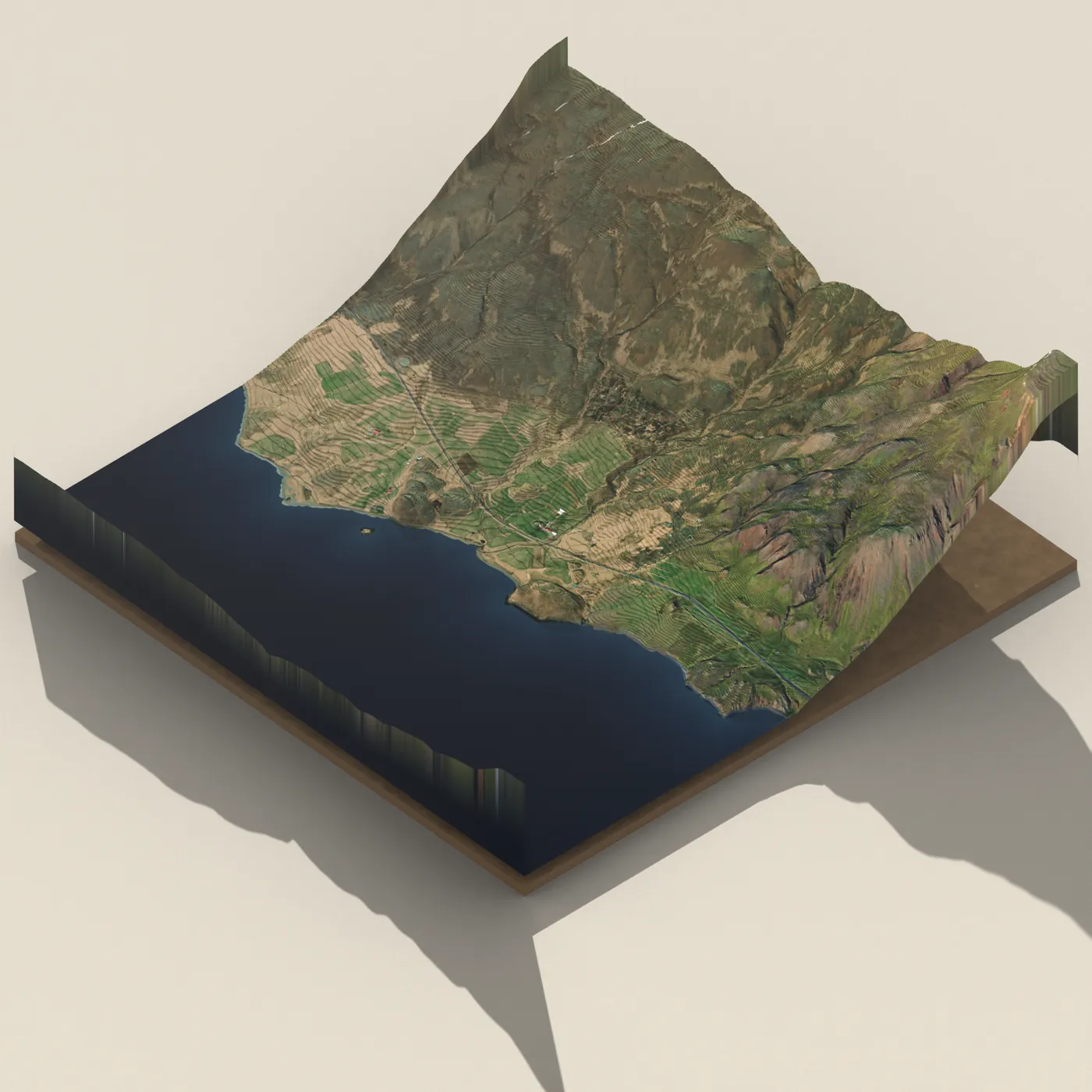 Bjarteyjarsandur 3D terrain render