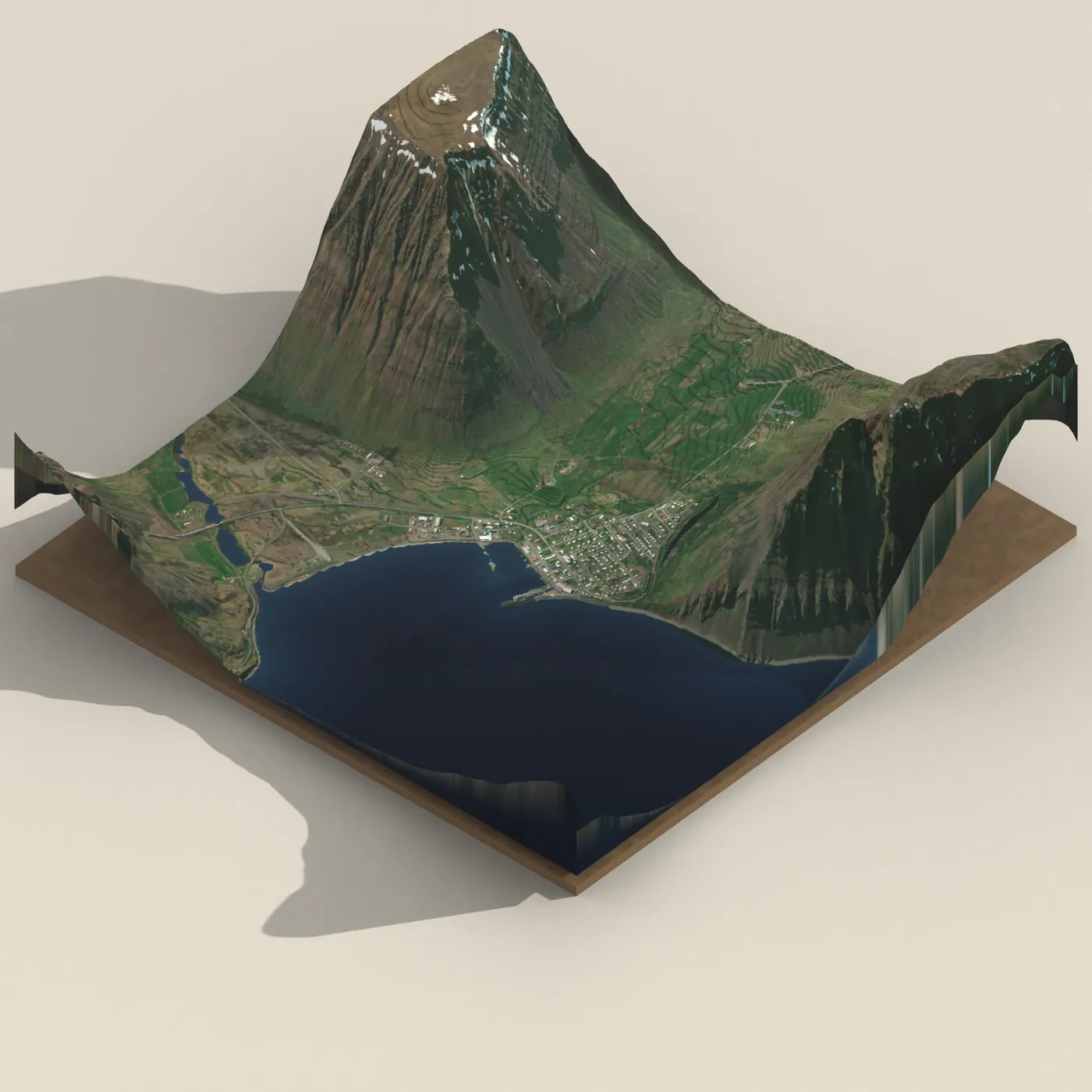 Bolungarvík 3D terrain render