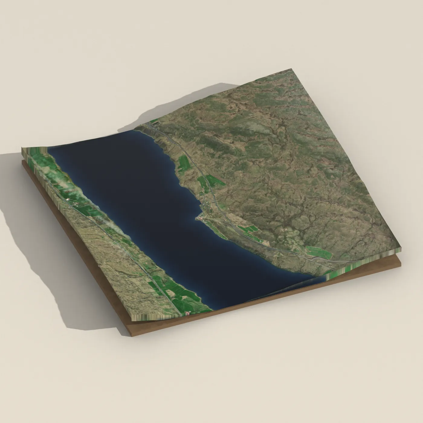 Borðeyri 3D terrain render