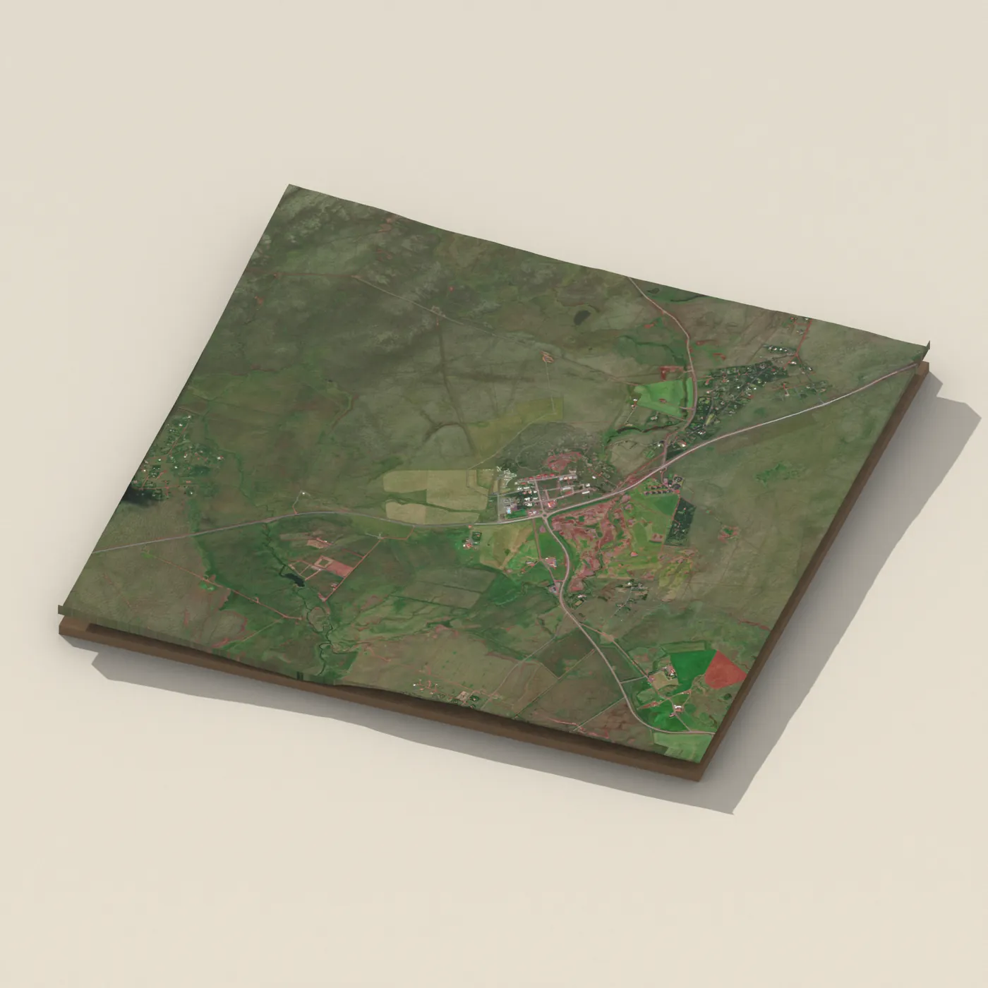 Borg í Grimsnesi 3D terrain render
