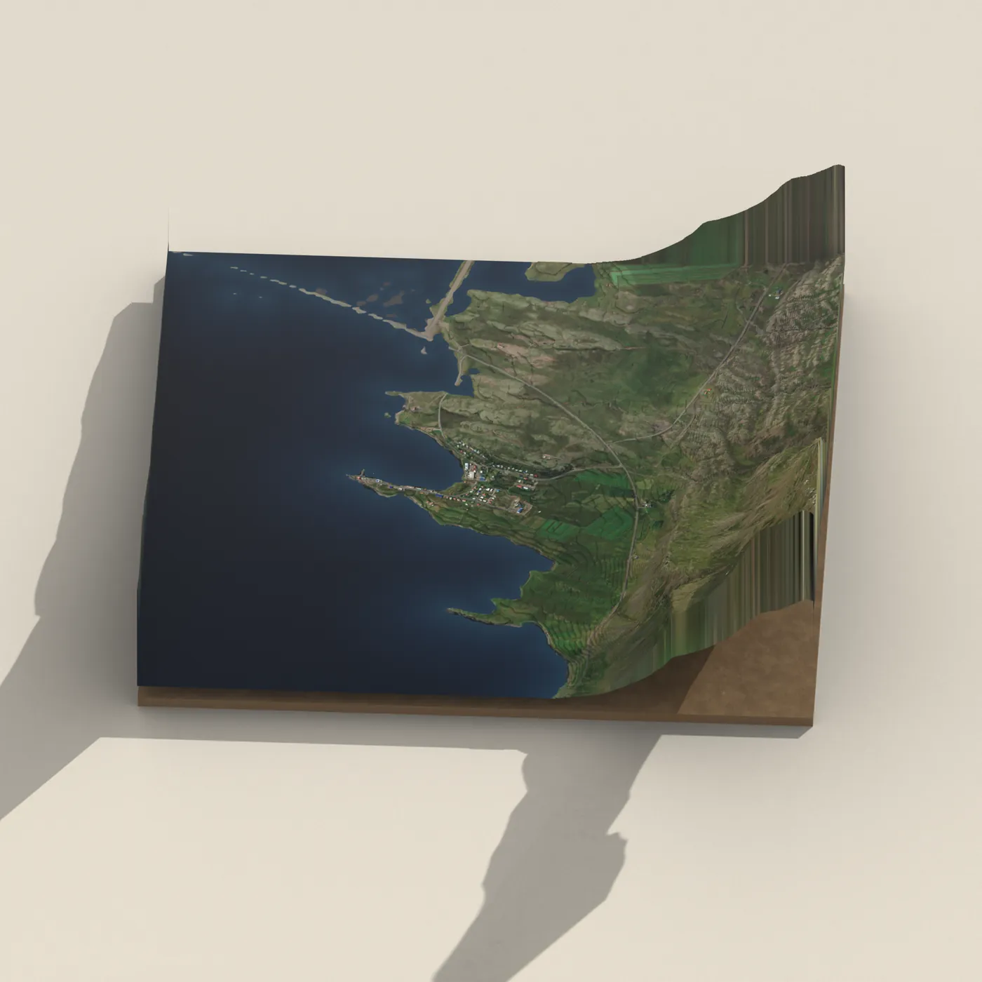 CampEast - Breiðdalsvík 3D terrain render