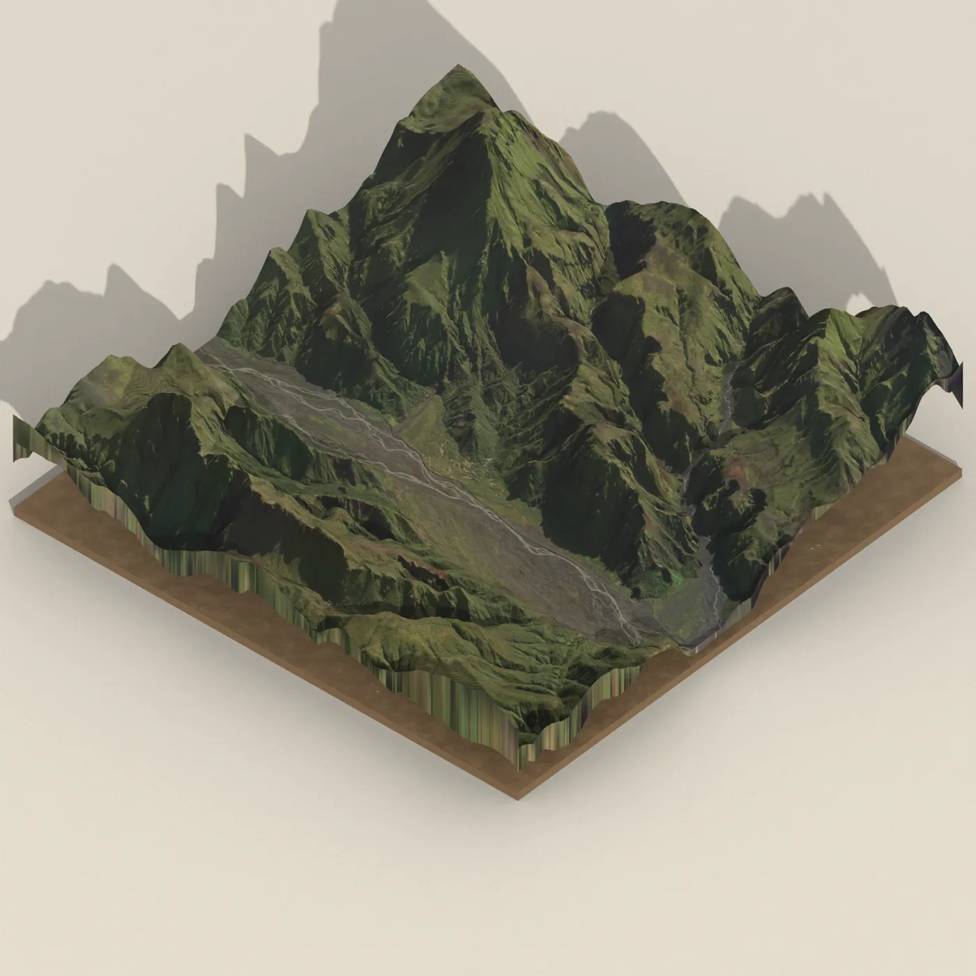 Brúðkaupflöt — 3D terrain render (no visitor photo yet)