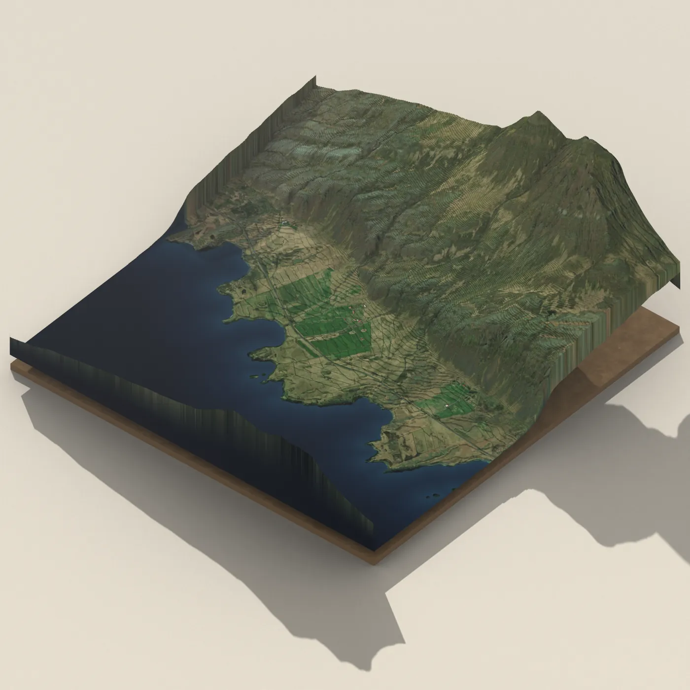 Camping Berunes — 3D terrain render (no visitor photo yet)