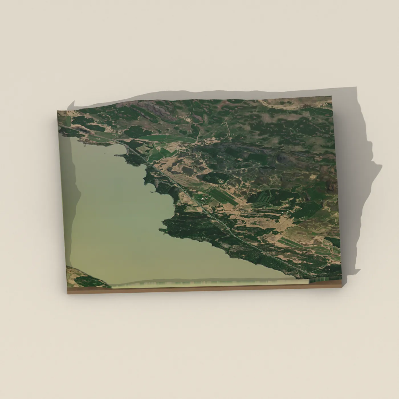 Camping Mjóanes — 3D terrain render (no visitor photo yet)