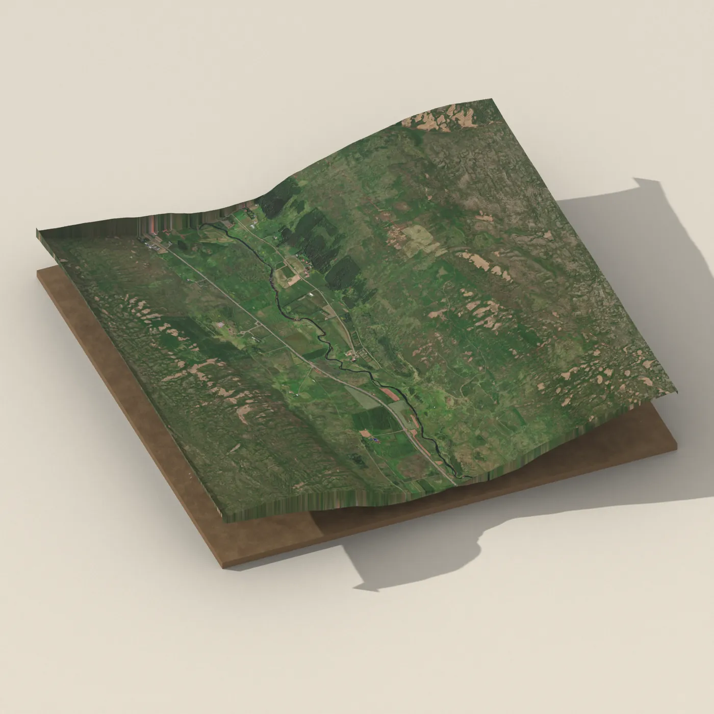 CJA Campsite — 3D terrain render (no visitor photo yet)