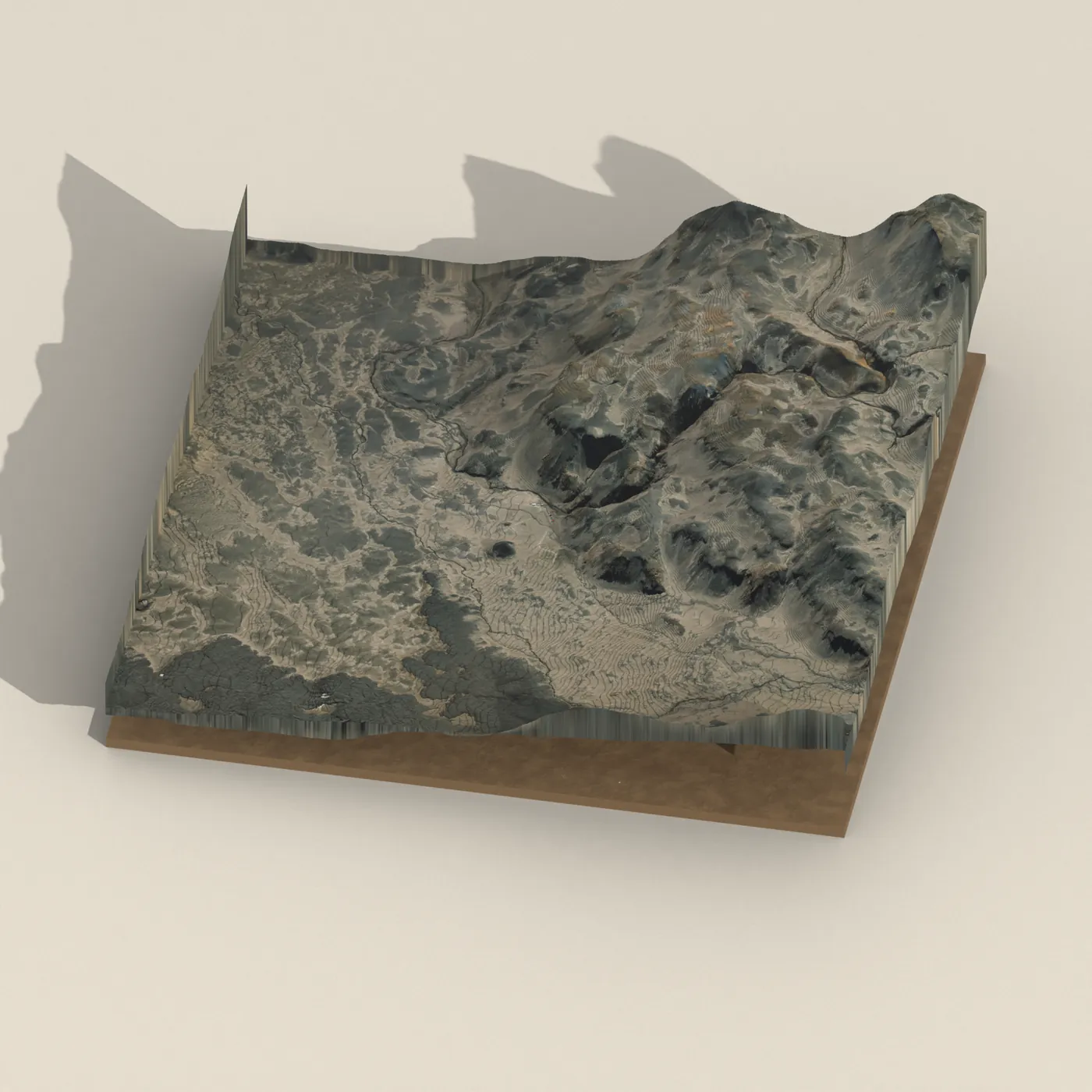 Drekaskáli Warden Cabin — 3D terrain render (no visitor photo yet)