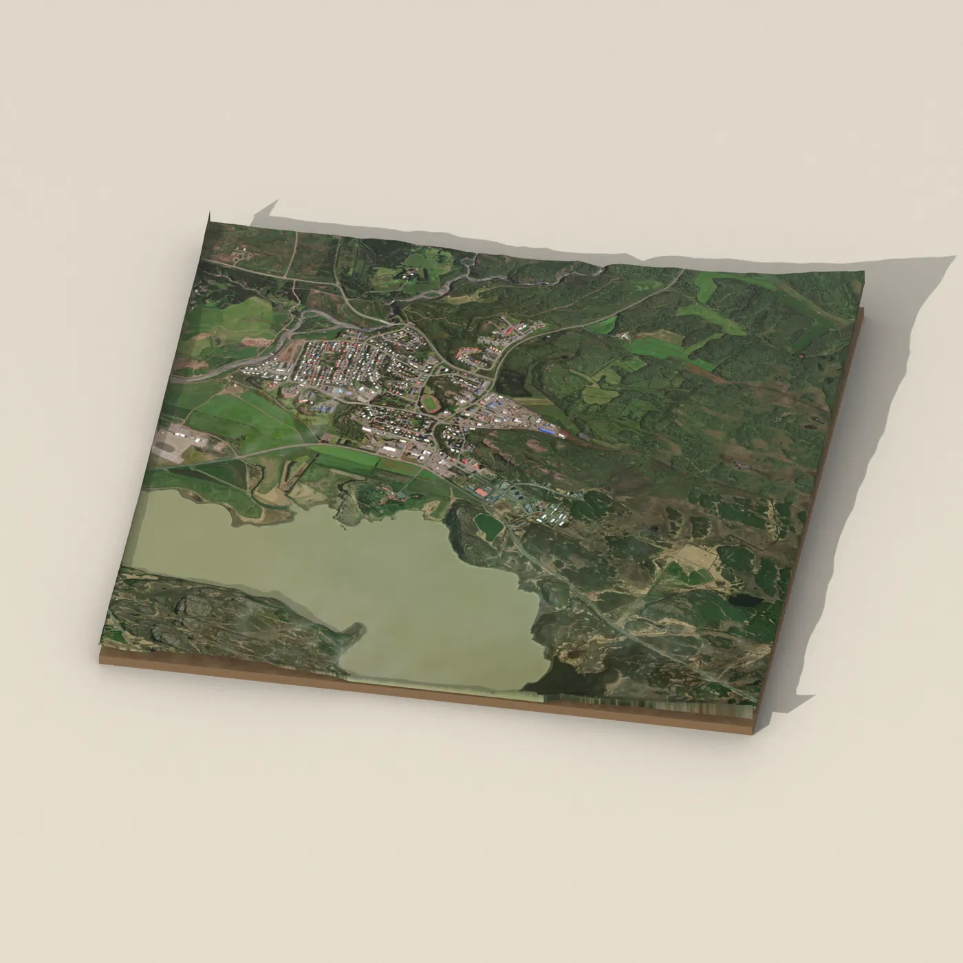 Egilsstaðir 3D terrain render