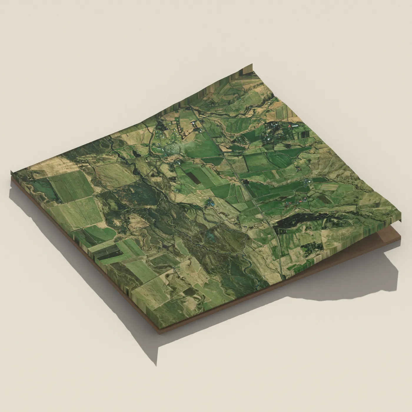 Fljótshlíð 3D terrain render