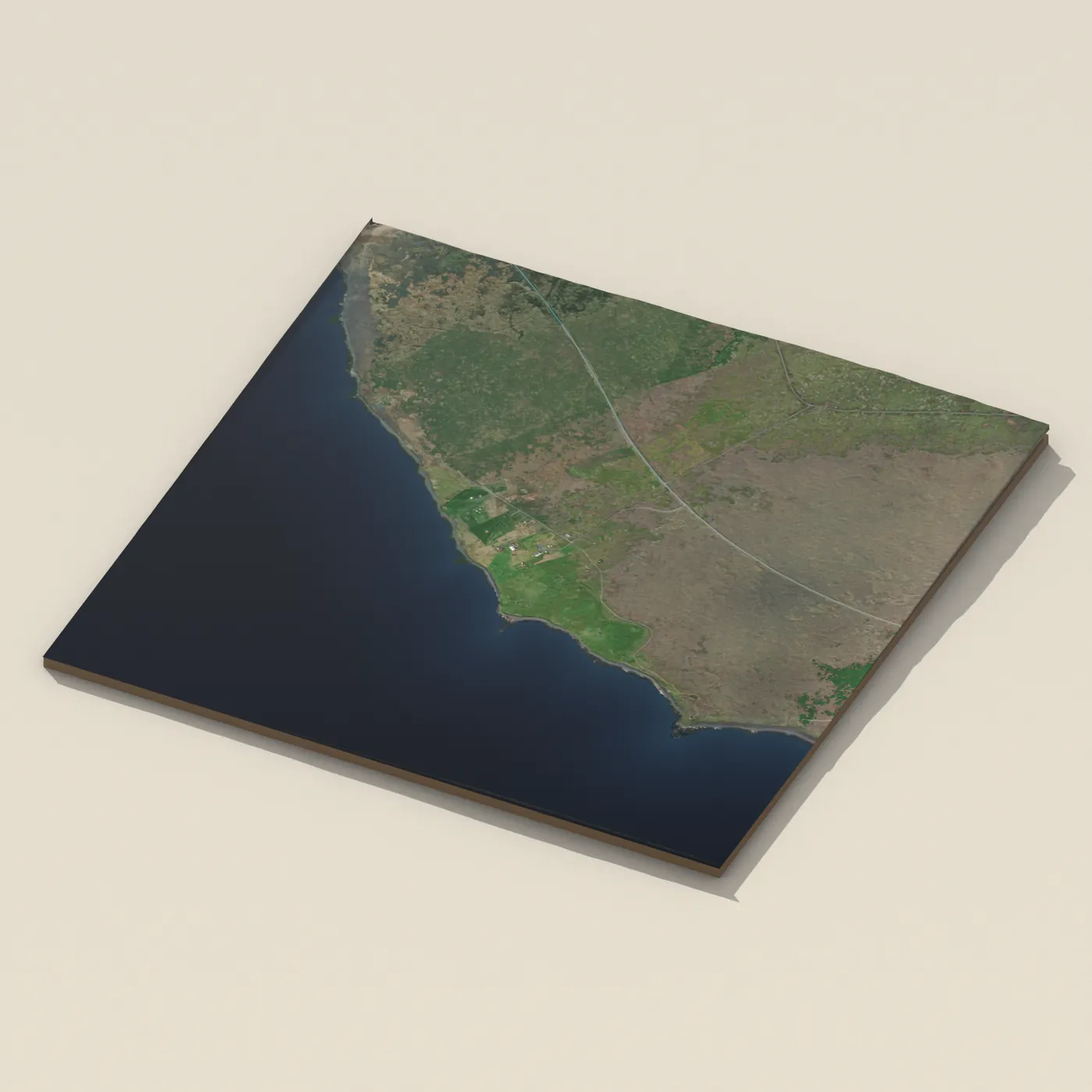 Gata Free Camping — 3D terrain render (no visitor photo yet)