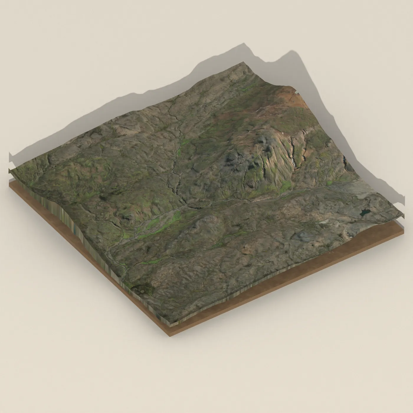 Geldingafell 3D terrain render