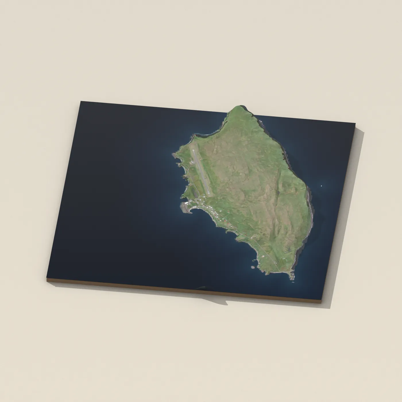 Grímsey Camping — 3D terrain render (no visitor photo yet)