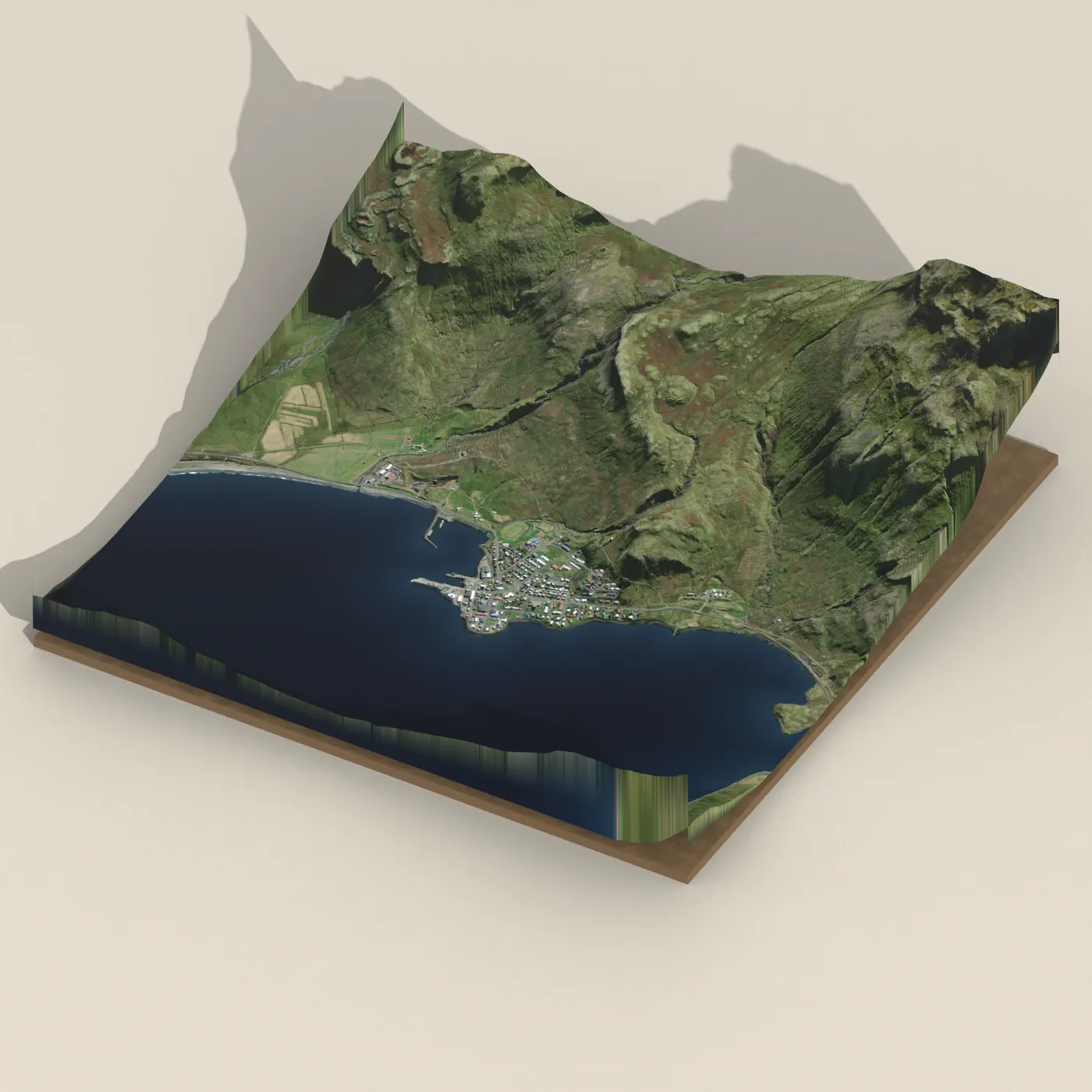 Grundarfjörður 3D terrain render