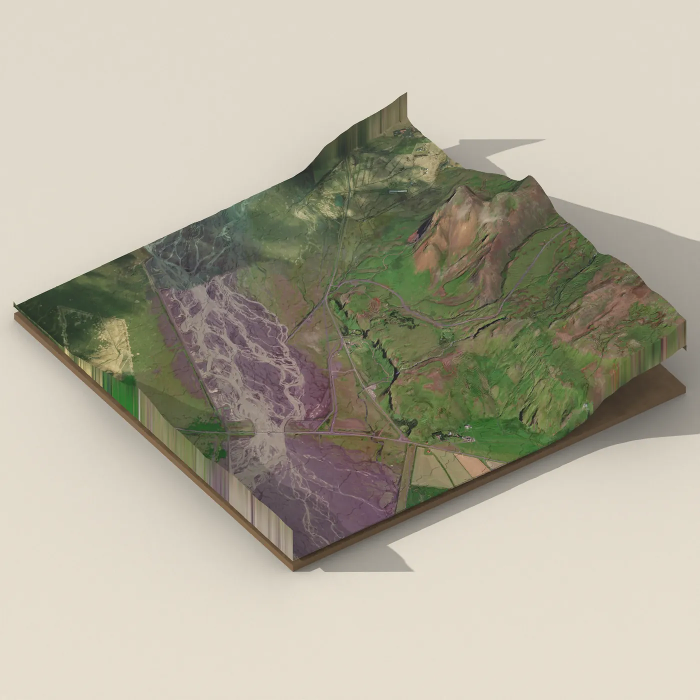 Hamragarðar 3D terrain render