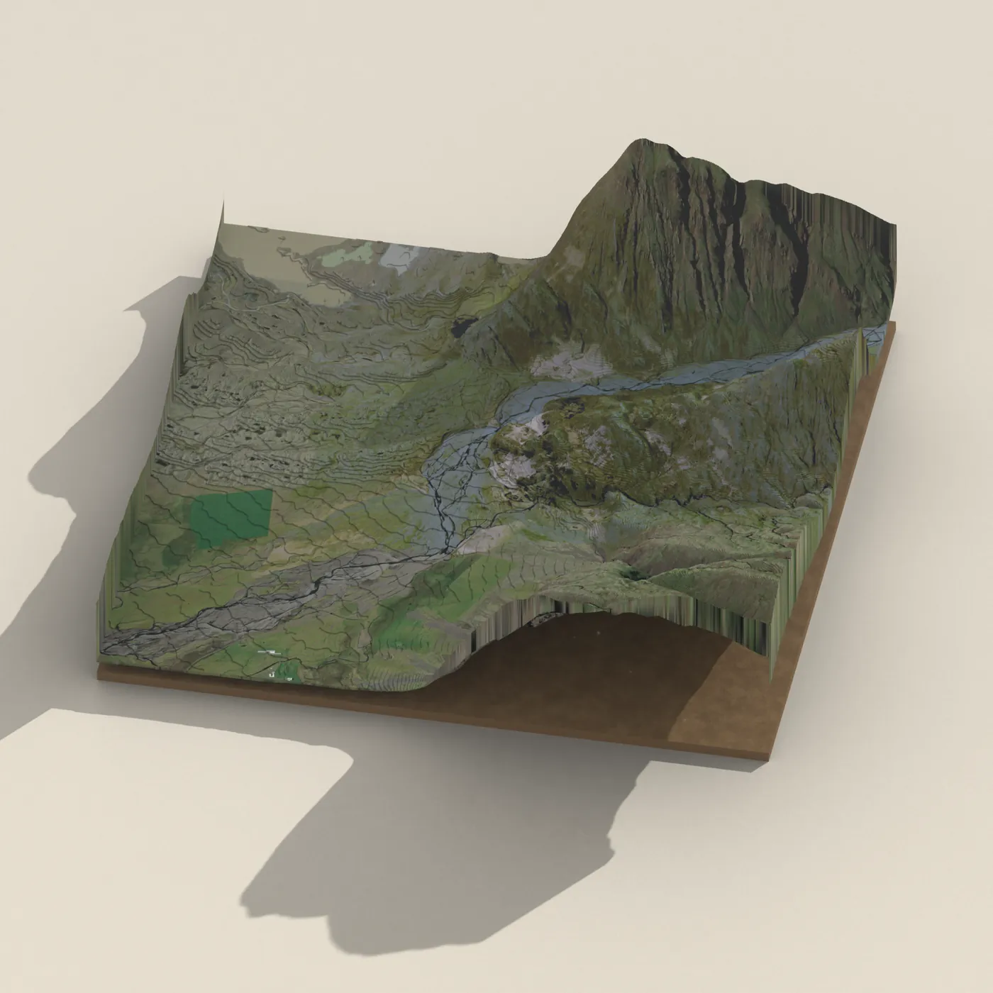 Haukafell 3D terrain render