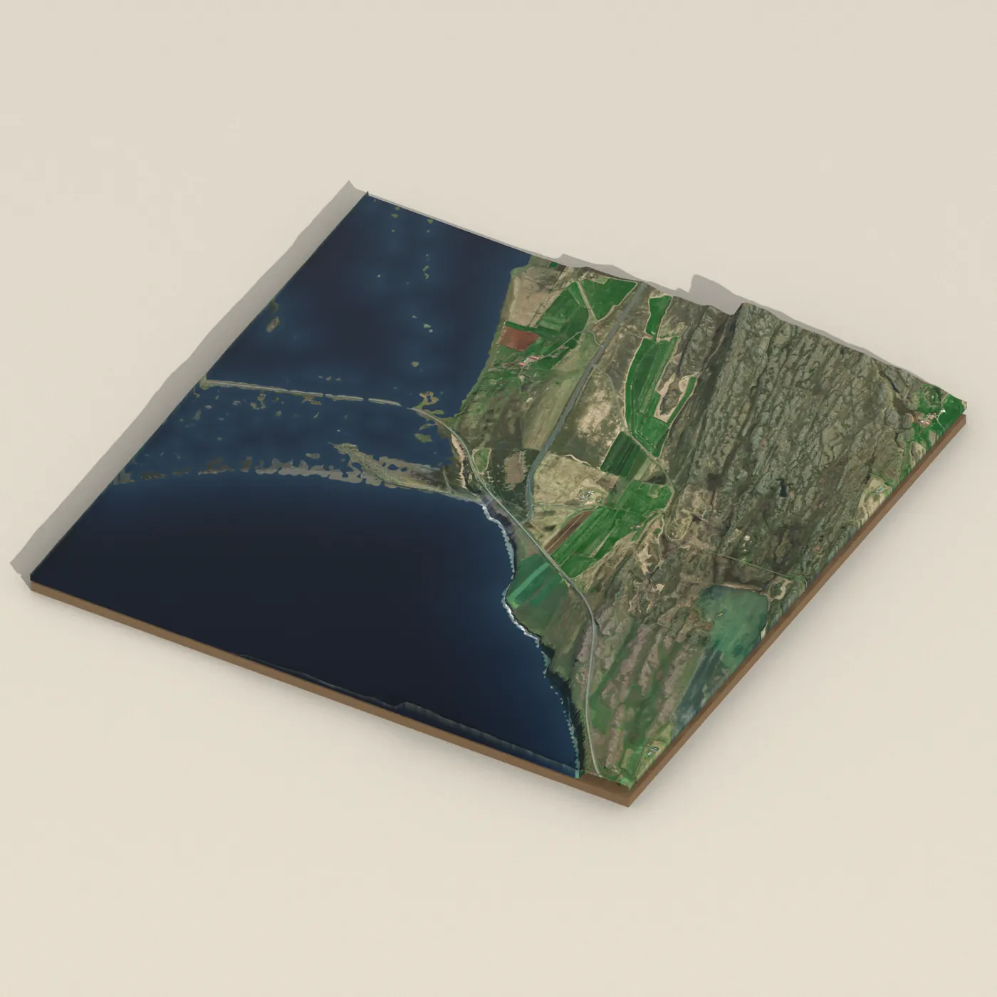 Hegranes 3D terrain render