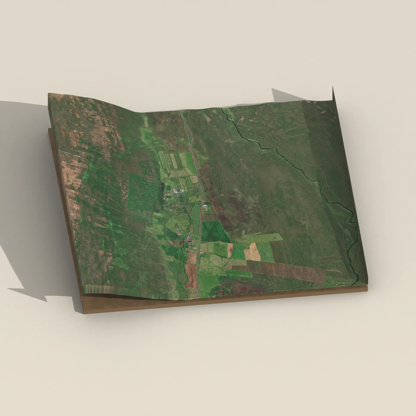 Heiðarbær 3D terrain render
