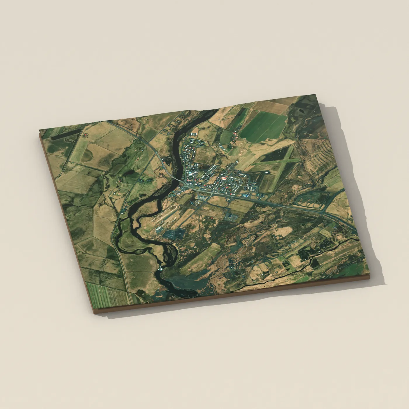 Hella – Gaddstaðaflatir 3D terrain render