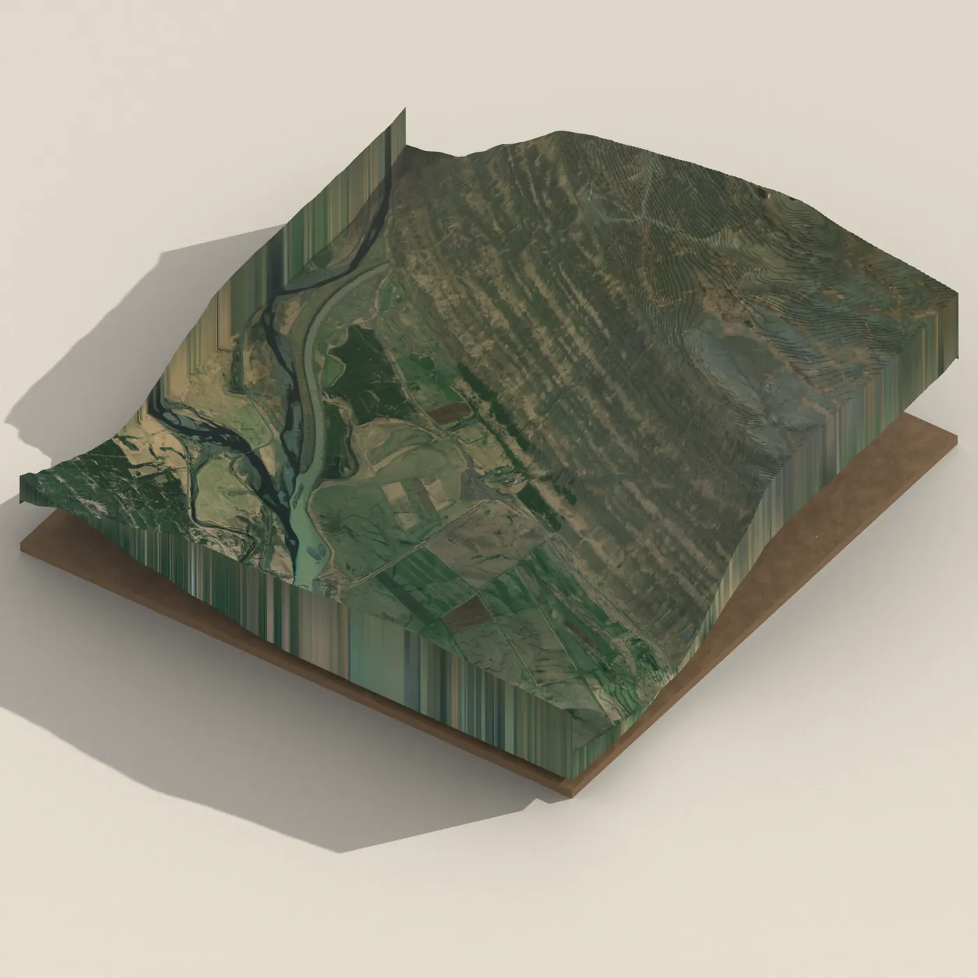 Hengifoss 3D terrain render