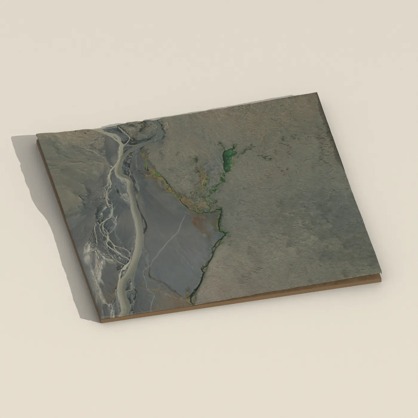 Herðubreiðarlindir 3D terrain render