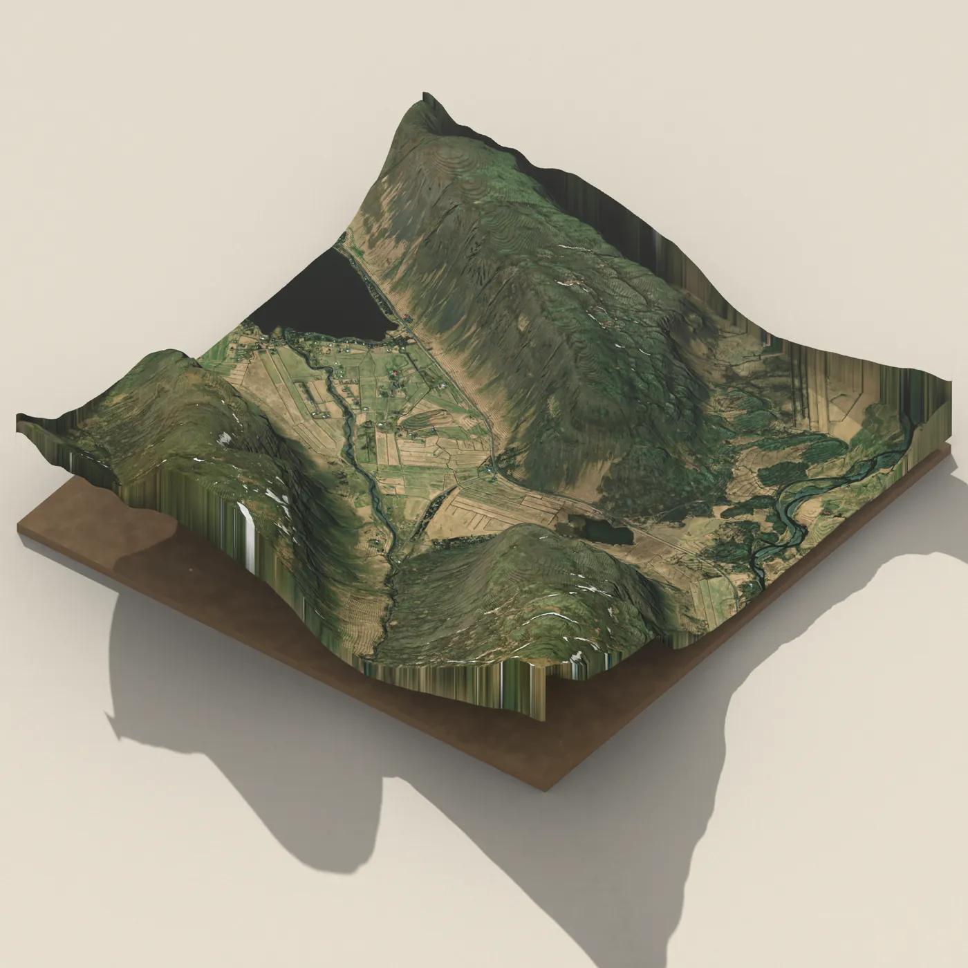 Hjalli 3D terrain render