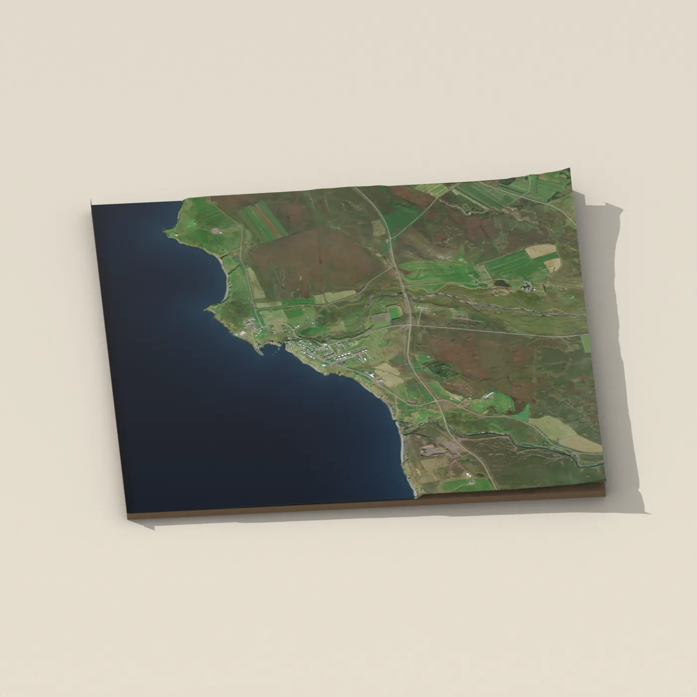 Hofsós 3D terrain render