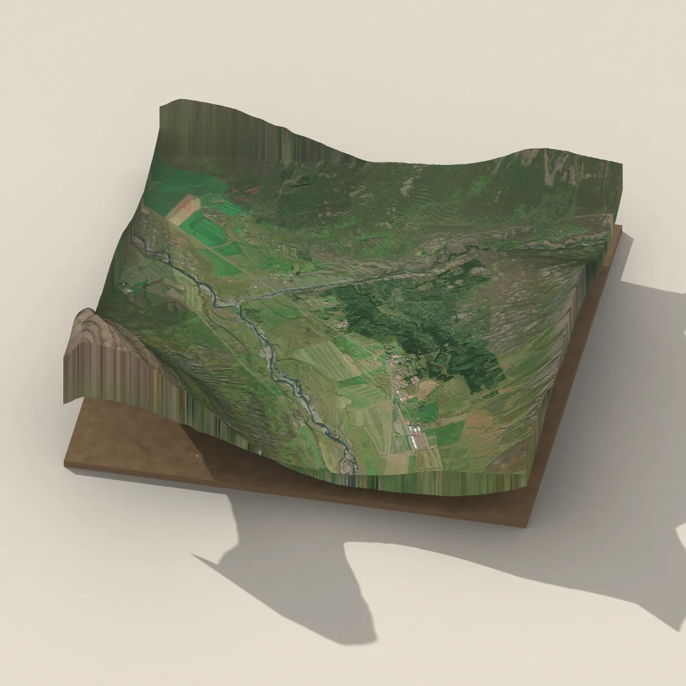 Hólar í Hjaltadal 3D terrain render