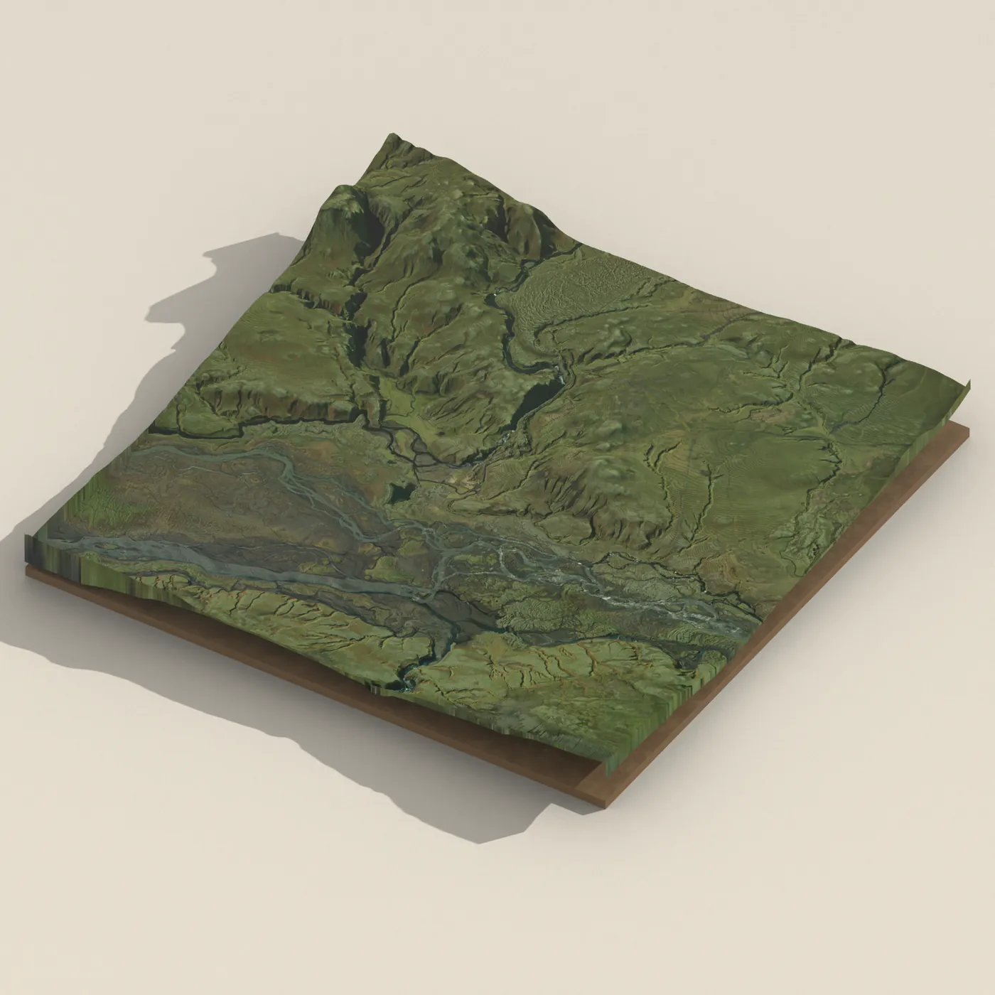 Hólaskjól 3D terrain render
