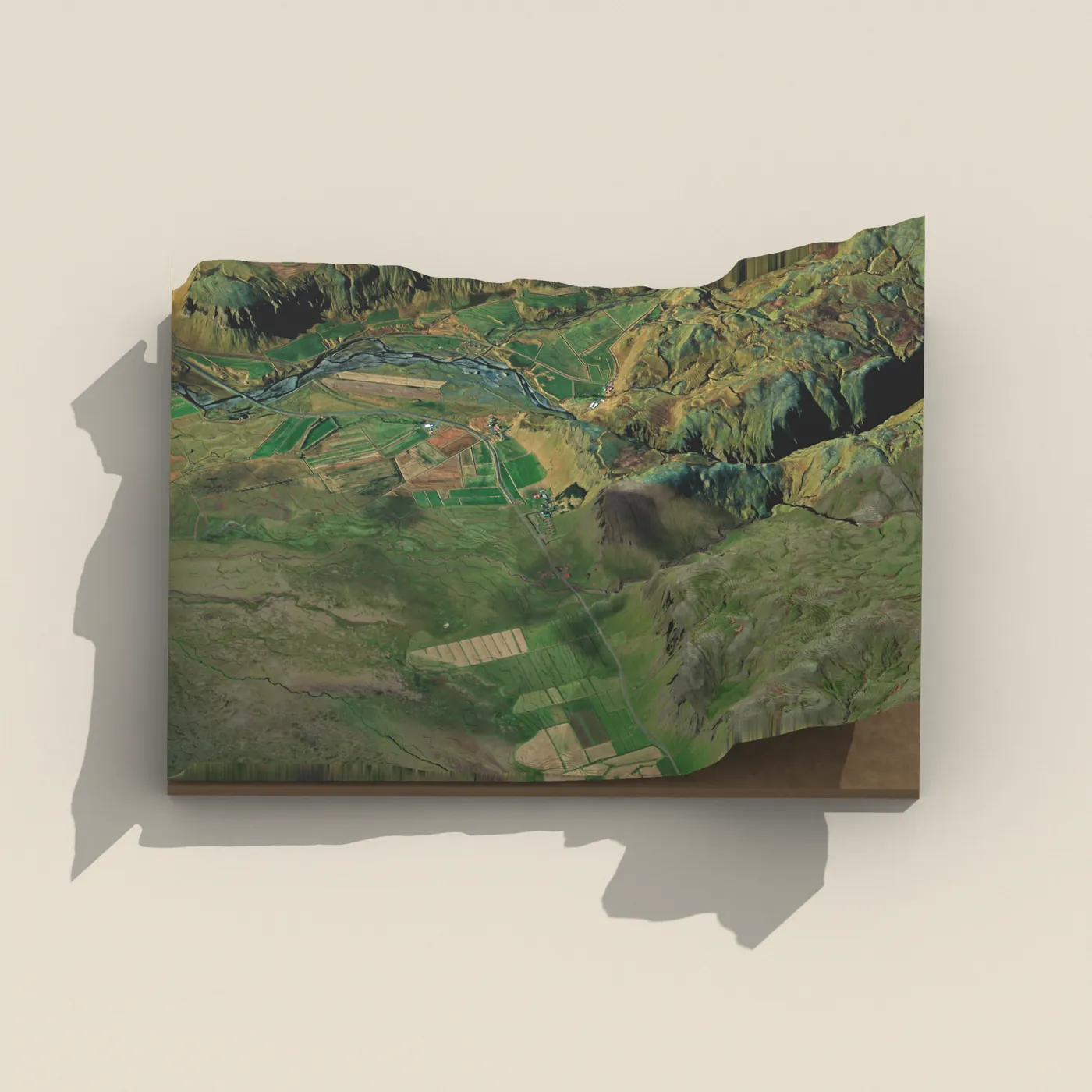 Hörgsland 3D terrain render
