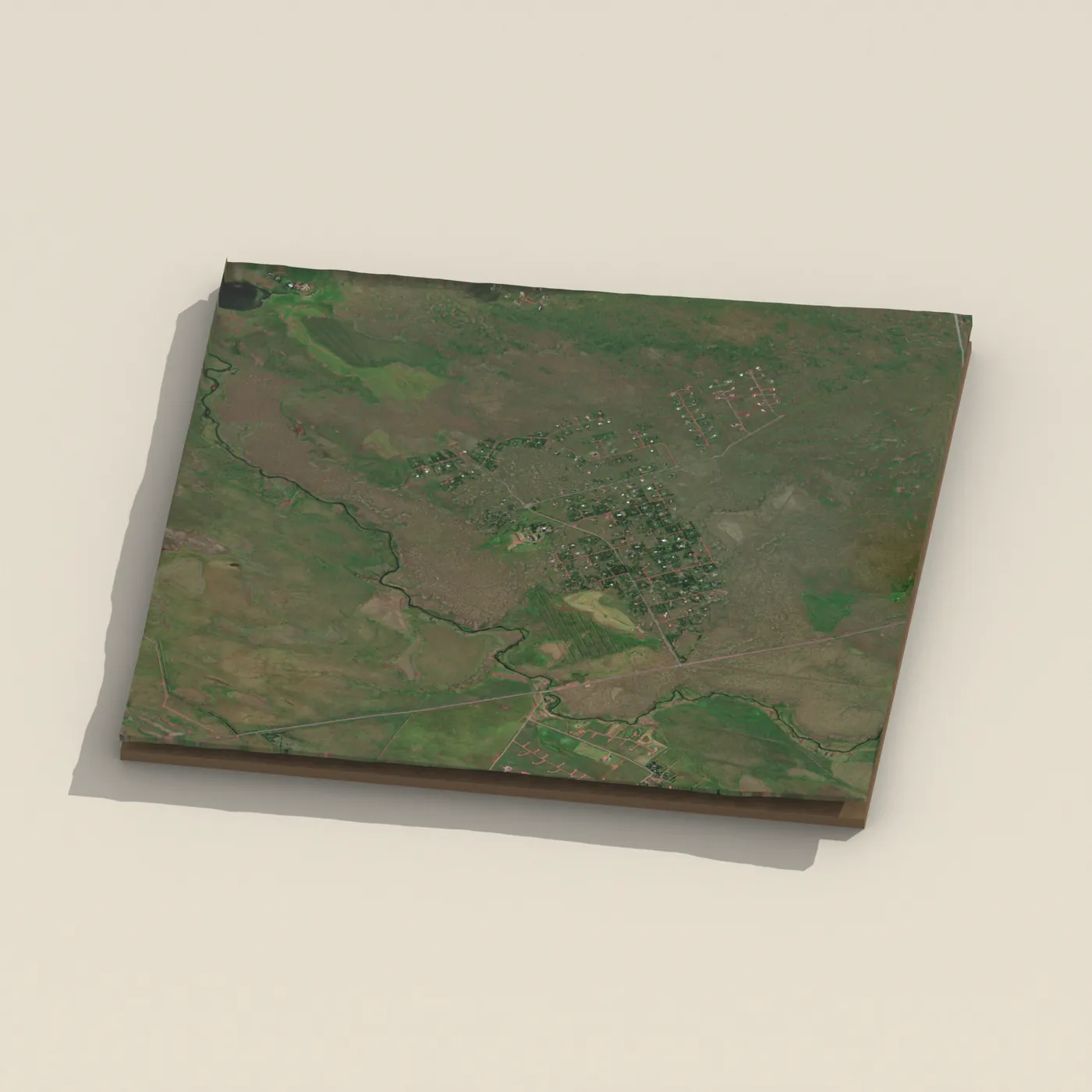 Hraunborgir Grímsnesi 3D terrain render