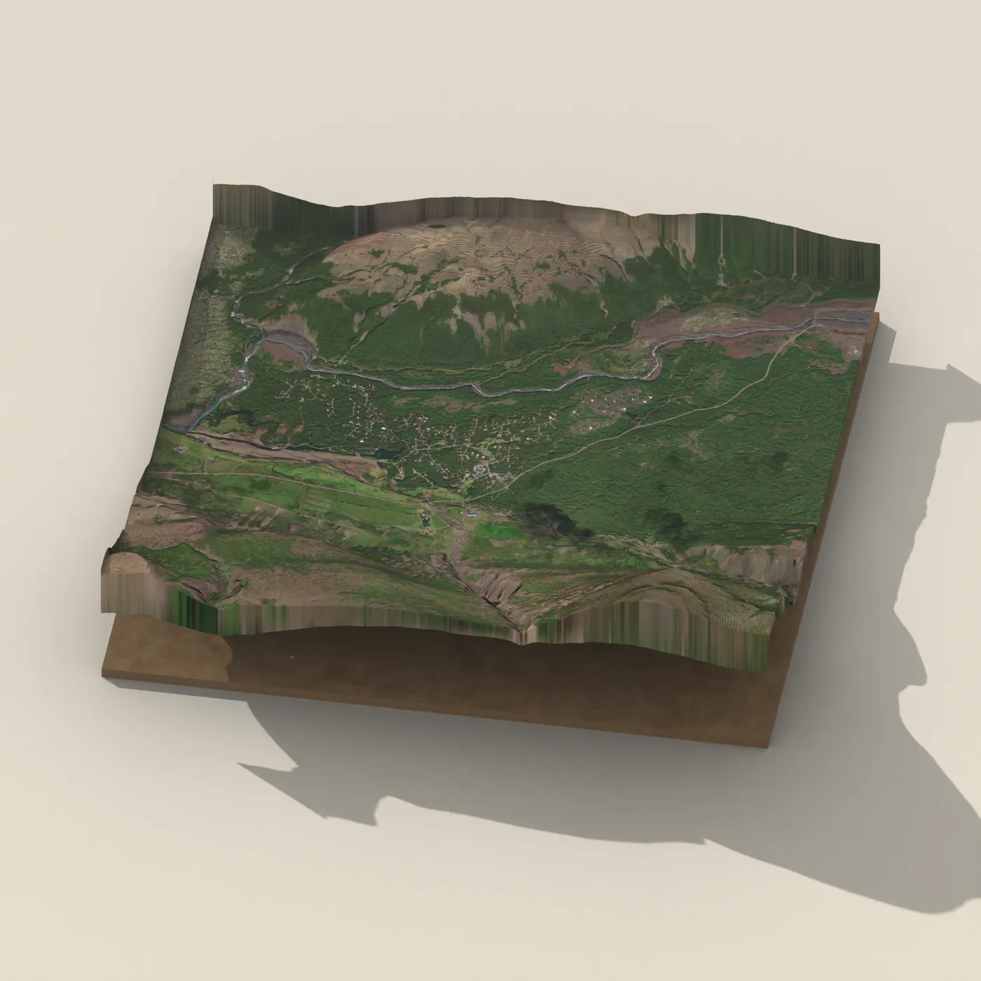Húsafell 3D terrain render