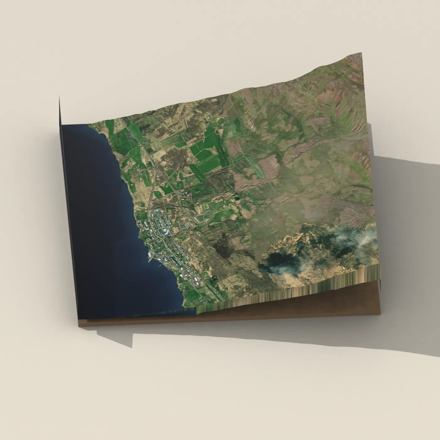 Hvammstangi 3D terrain render