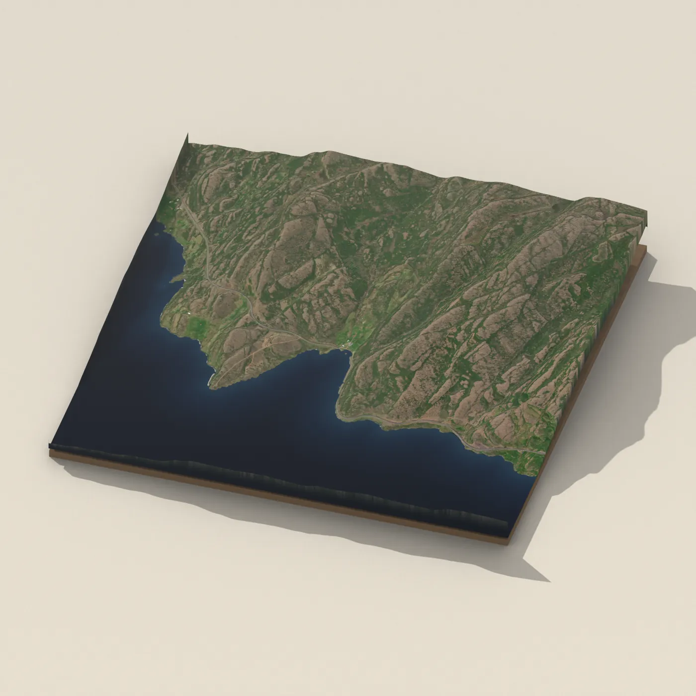 Hveravík — 3D terrain render (no visitor photo yet)