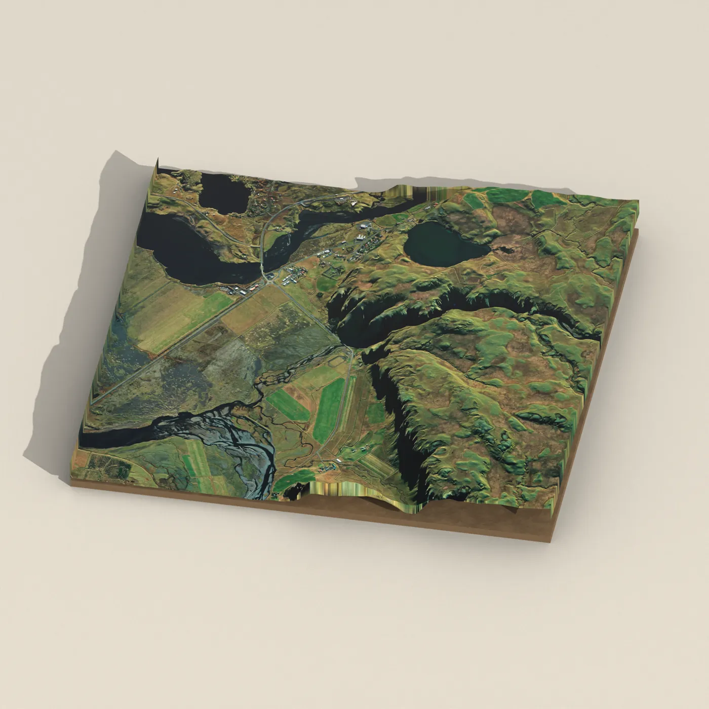 Kleifar 3D terrain render