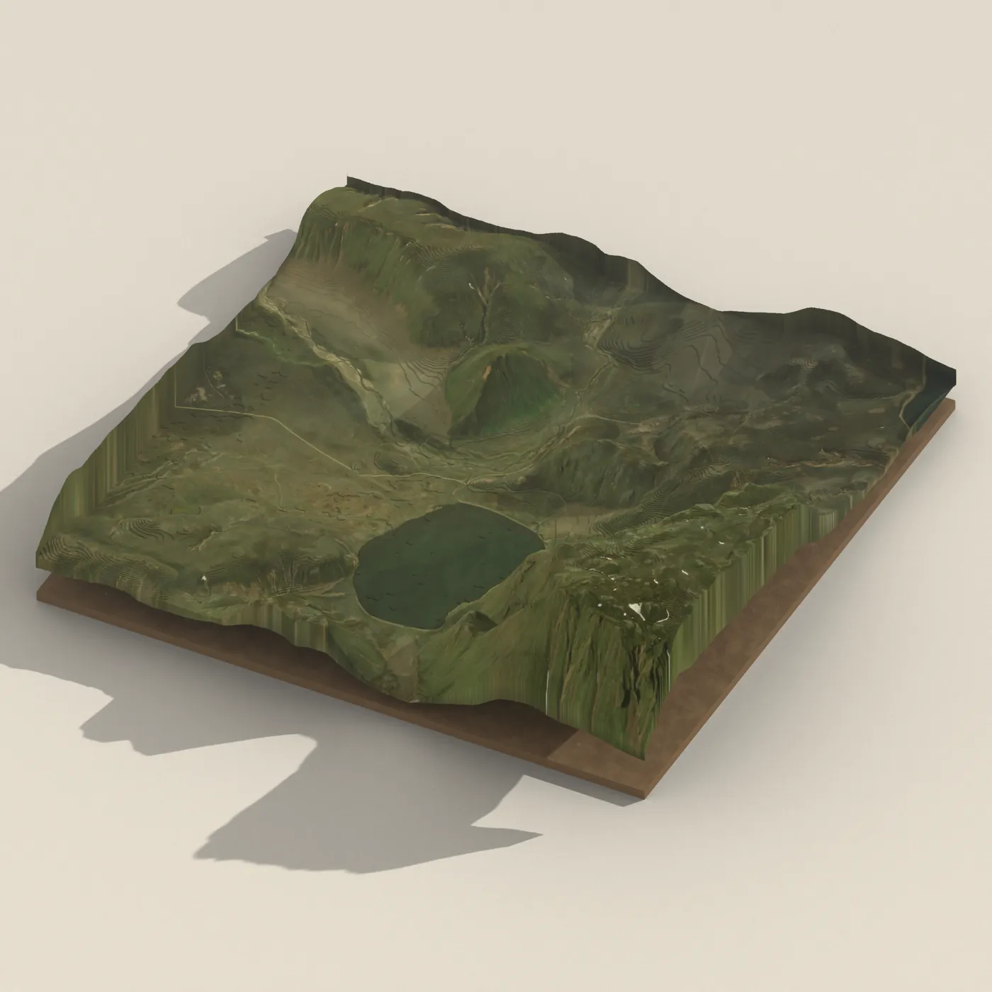 Landmannahellir 3D terrain render