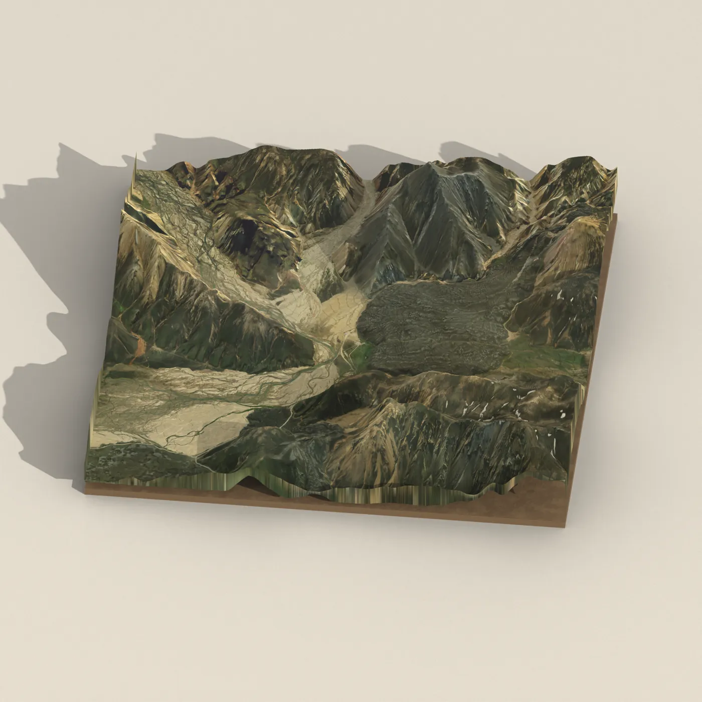 Landmannalaugar 3D terrain render