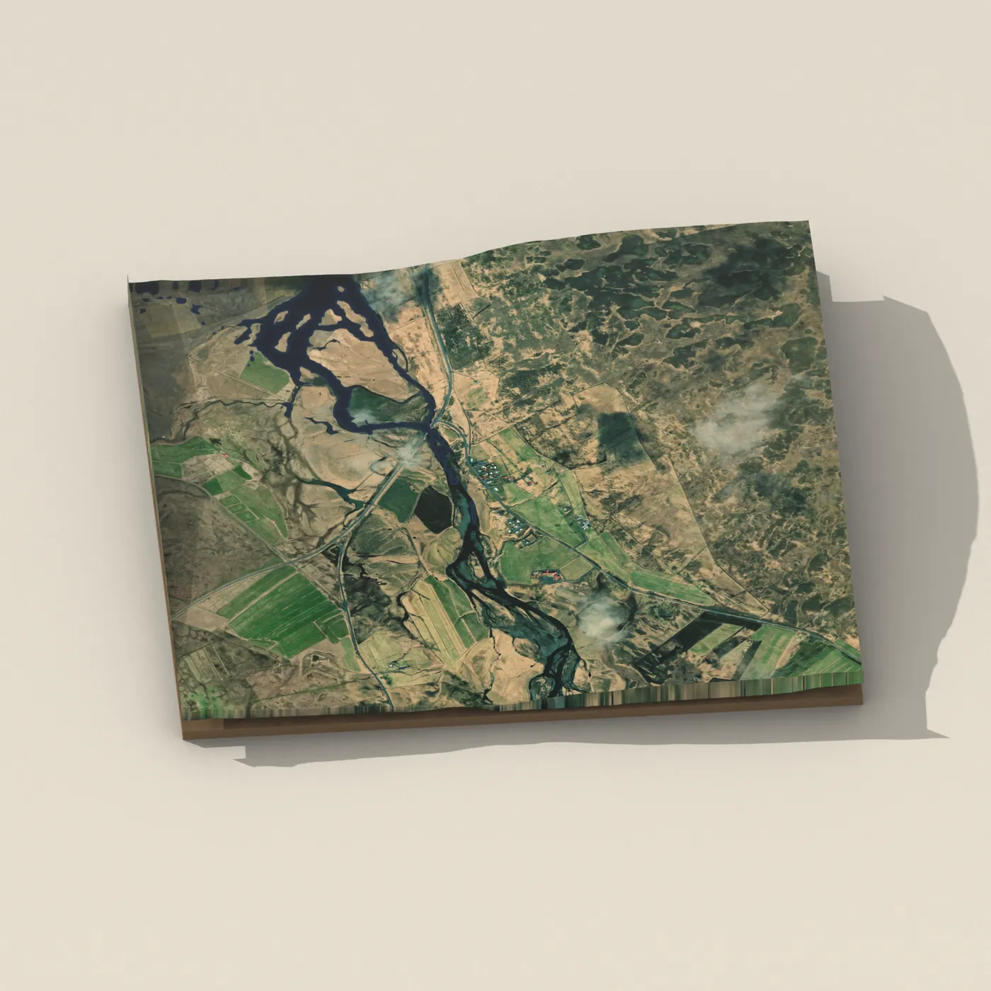 Langafit Laugarbakka 3D terrain render