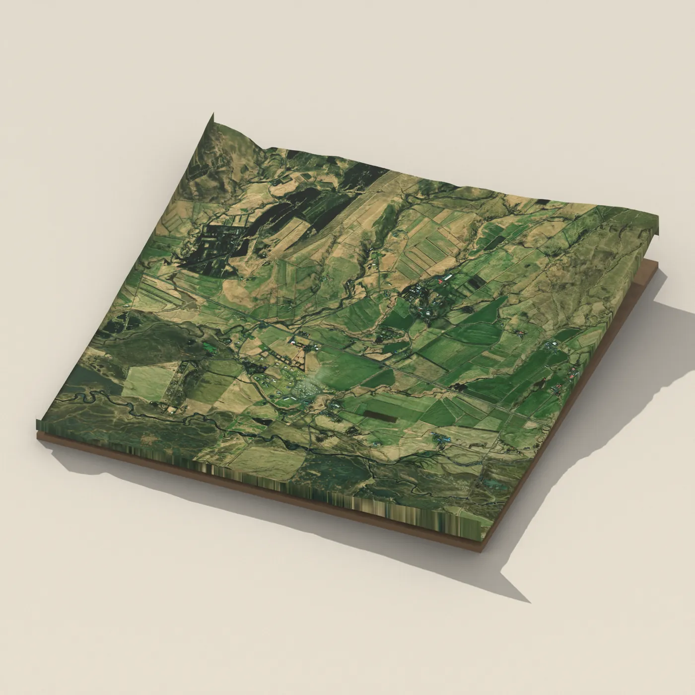 Langbrók 3D terrain render