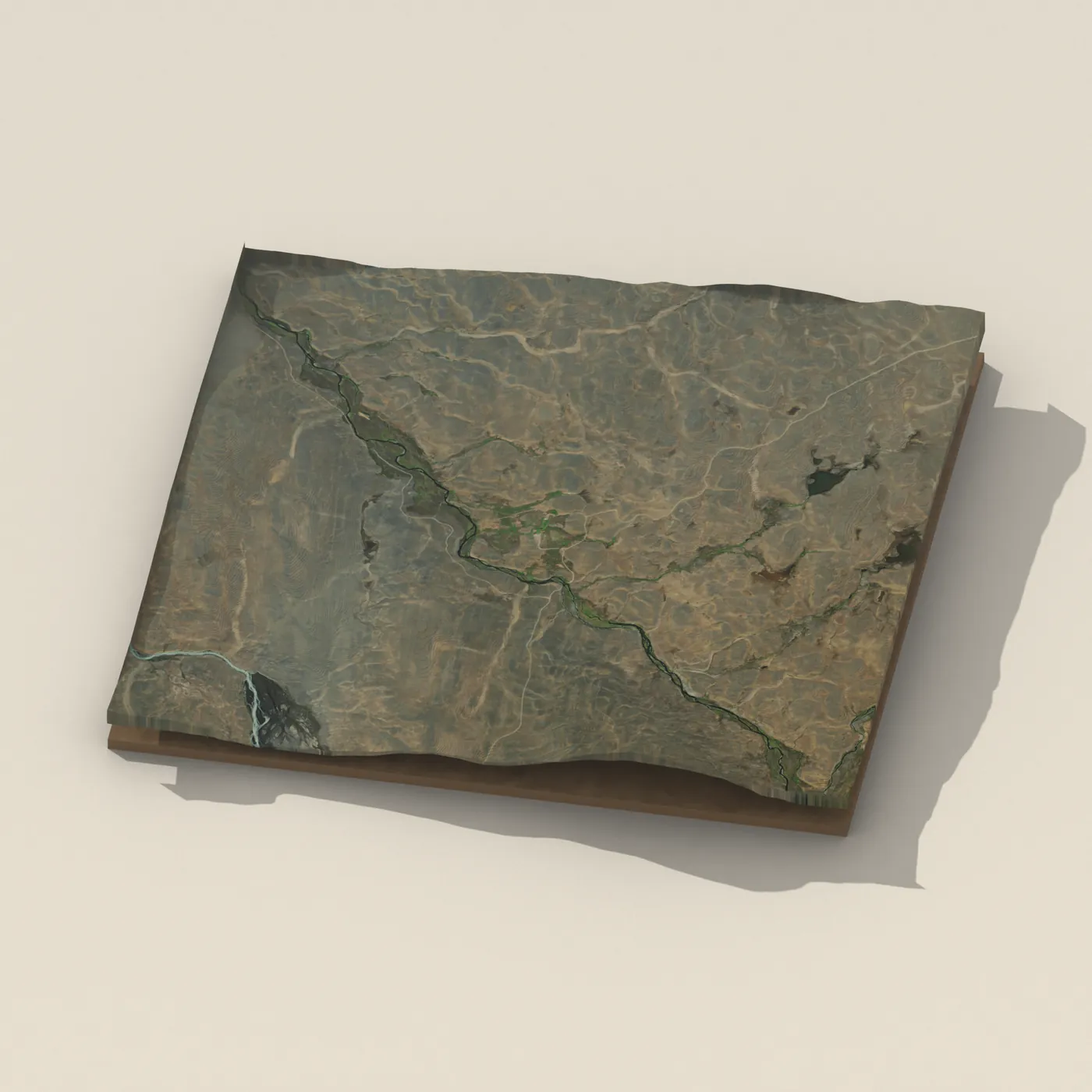 Laugafell — 3D terrain render (no visitor photo yet)