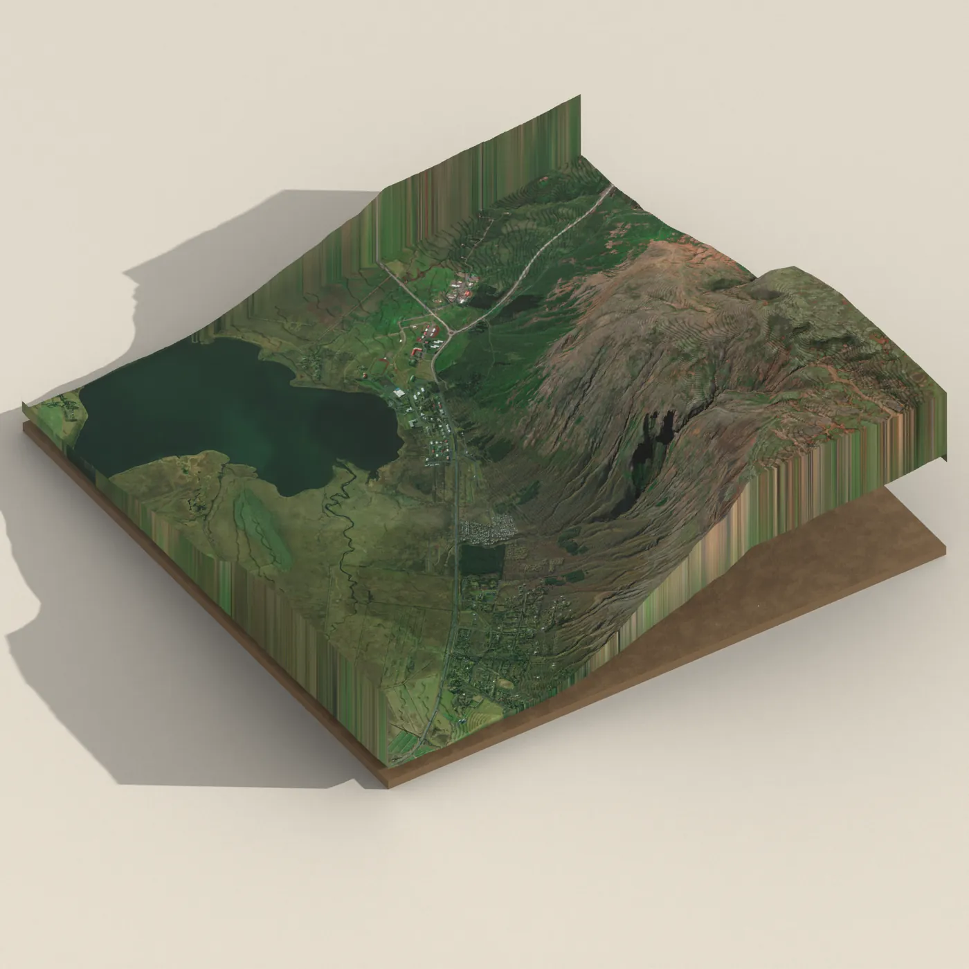 Laugarvatn — 3D terrain render (no visitor photo yet)