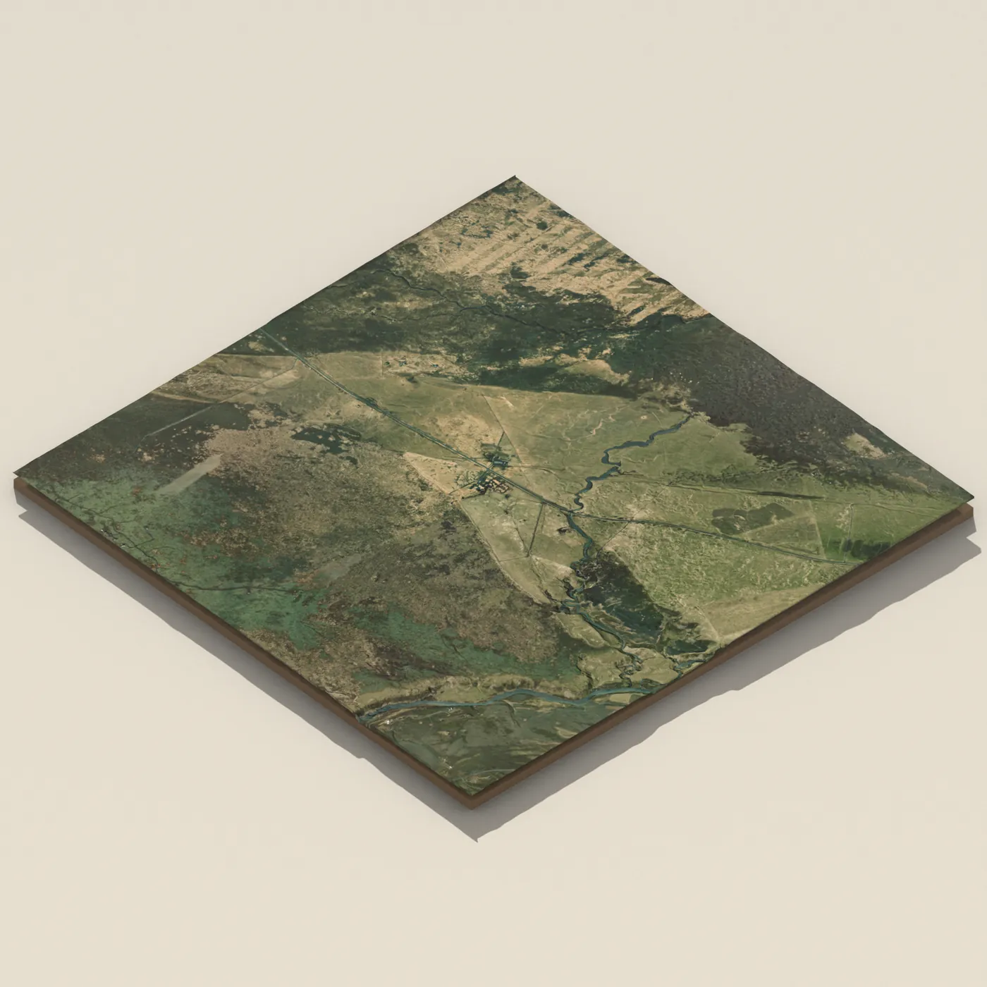 Leirubakki 3D terrain render