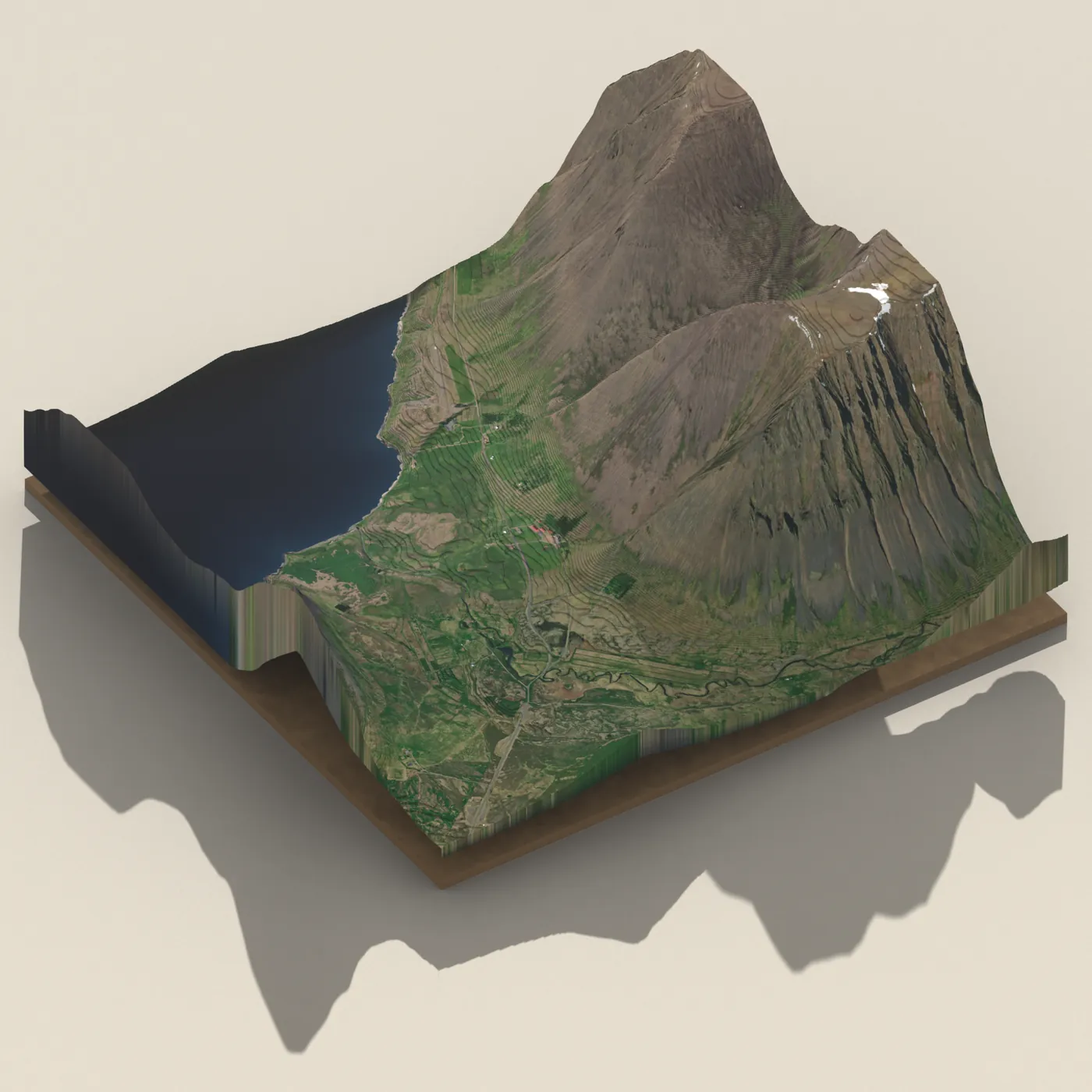 Núpur í Dýrafirði — 3D terrain render (no visitor photo yet)