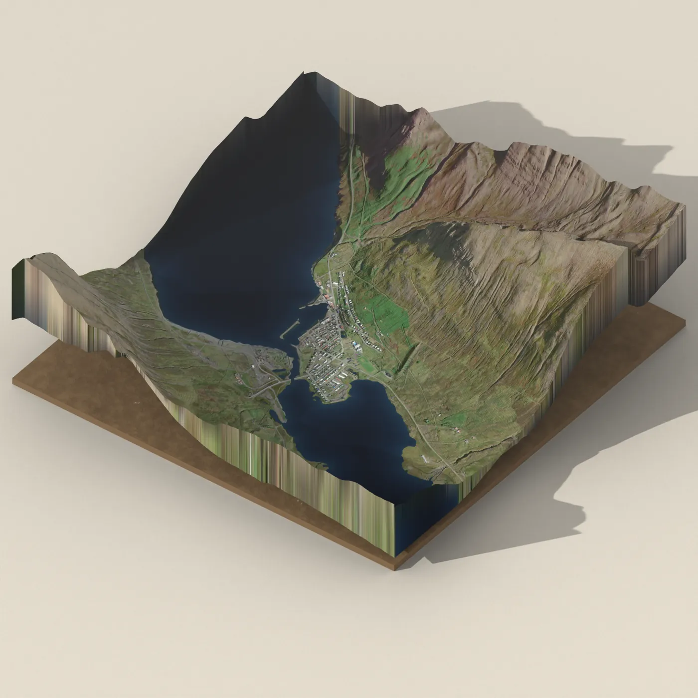 Ólafsfjörður 3D terrain render