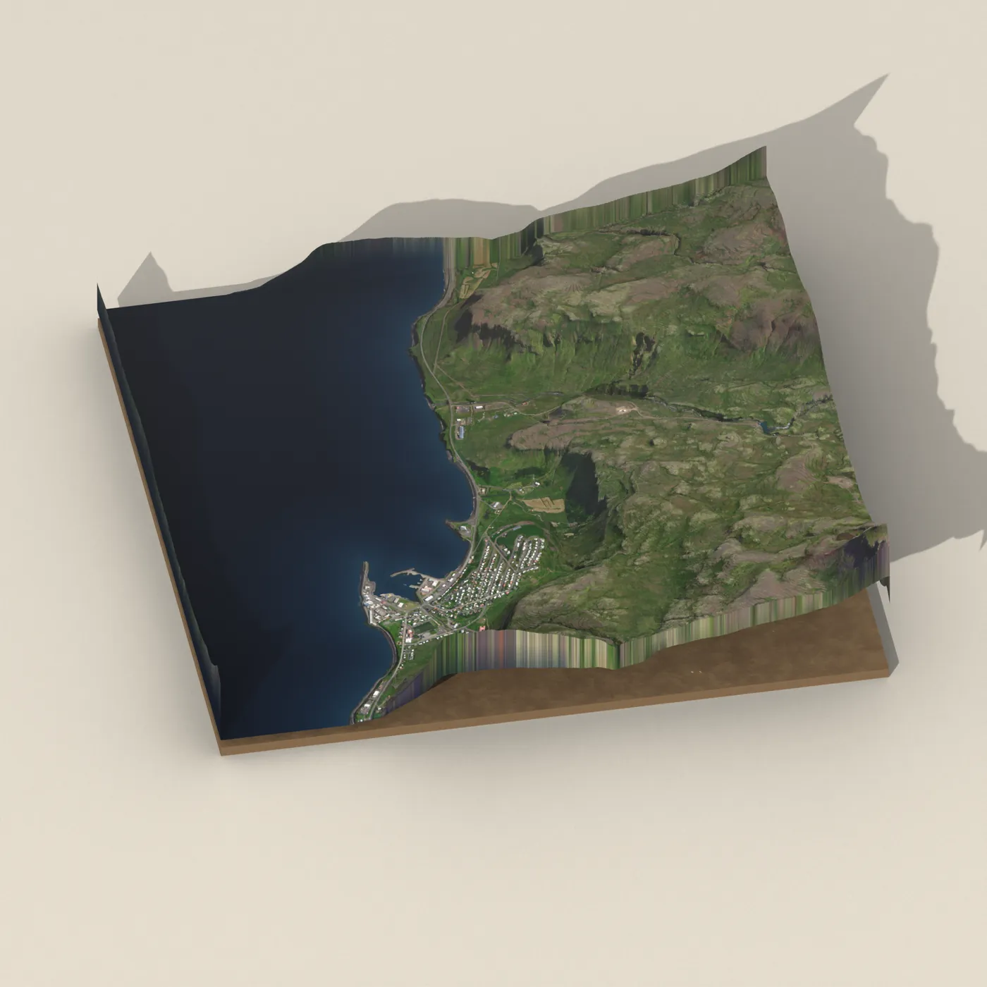 Ólafsvík 3D terrain render
